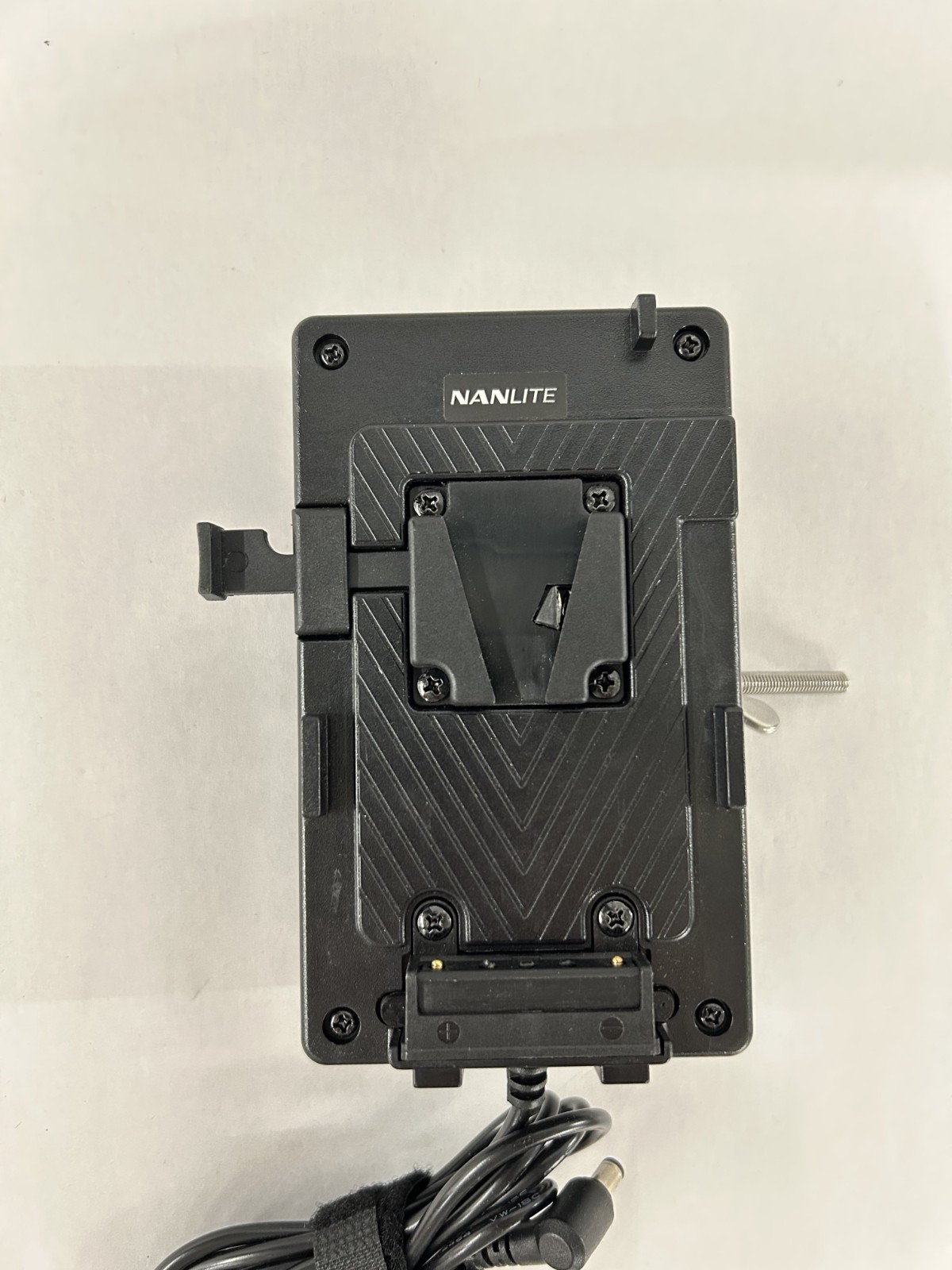 Two Nanlite V-Mount Plates w/ 2.5mm Connector & Clamp