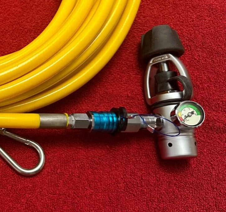 Hookah Diving 1st stage HOG regulator/quick connect SCUBA    FREE pressure gauge