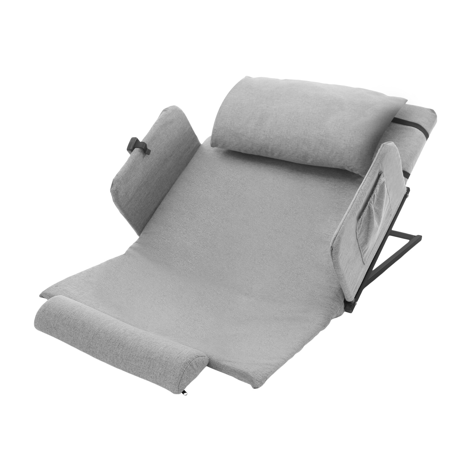 Grey Electric Lifting Adjustable Bed Back Rest Electric Lift Backrest Bed GIFT