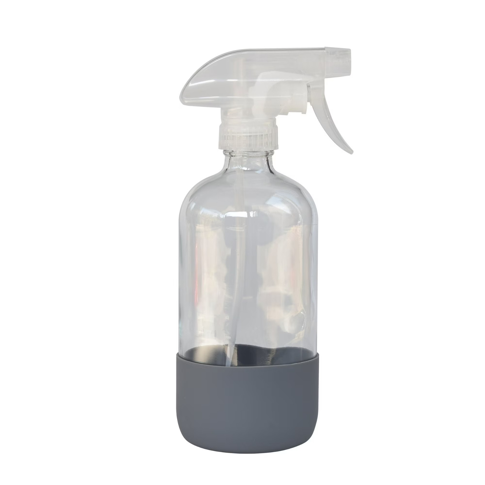 Better Homes & Gardens Clear Reuseable Glass Spray Bottle with Rubber Bottom, 16