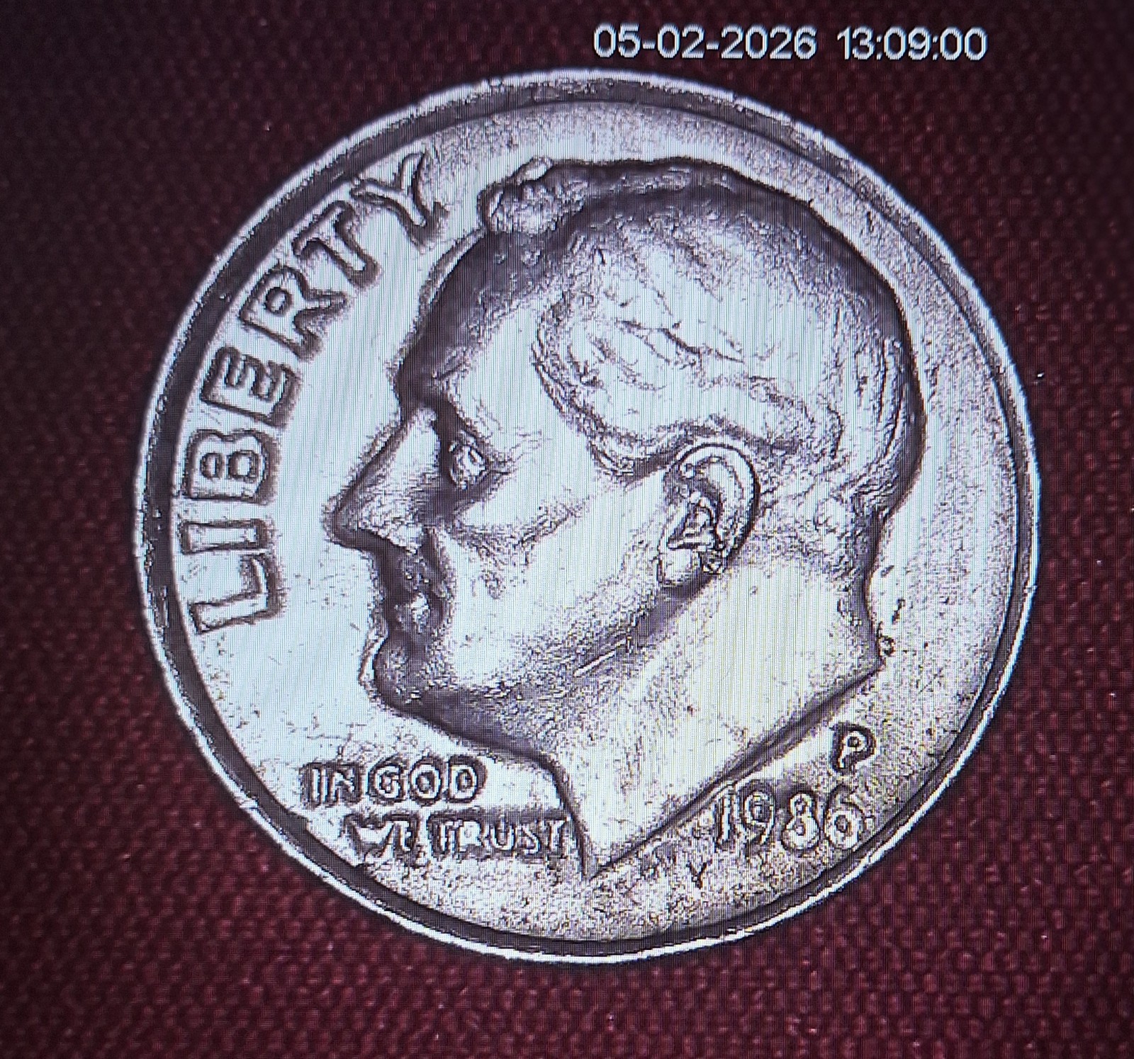 1986-P Roosevelt Dime Error Broadstrike 🔥 Broadstruck Oddities 😲