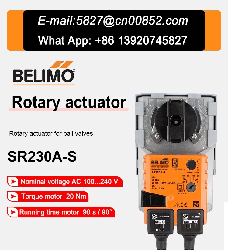 NEW Belimo SR230A-S 20NM Rotary actuator for ball valves original in stock 90s