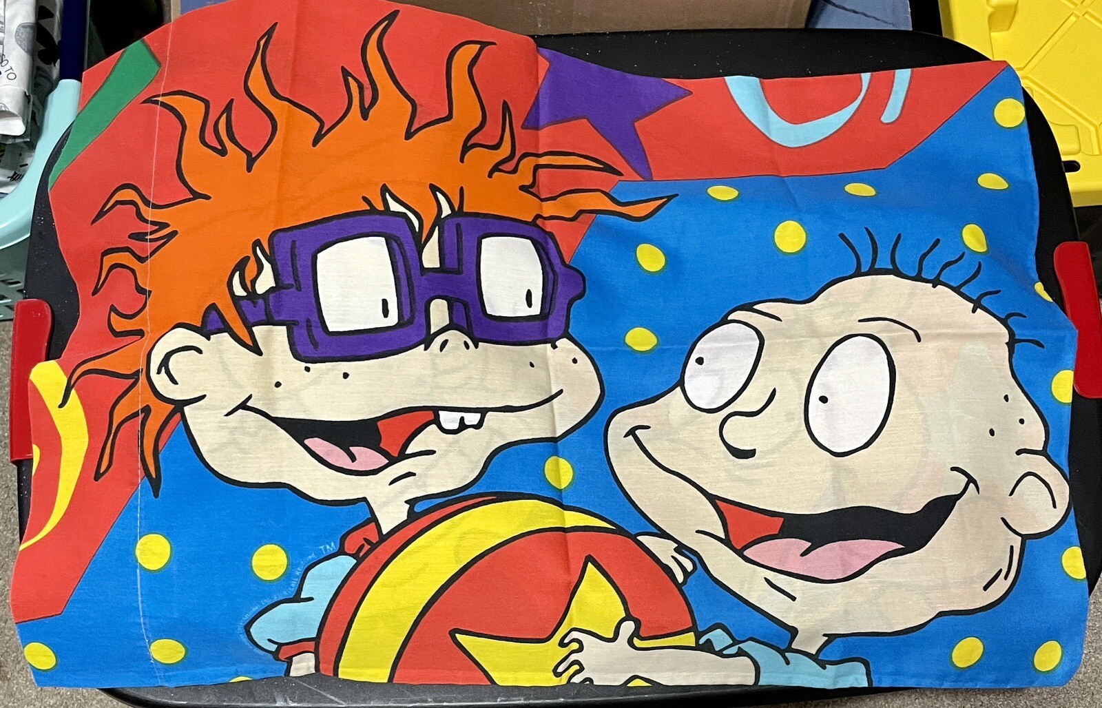 Vintage Springs Rugrat Tommy Chuckie Angelica Standard Pillowcases set of 2 EUC