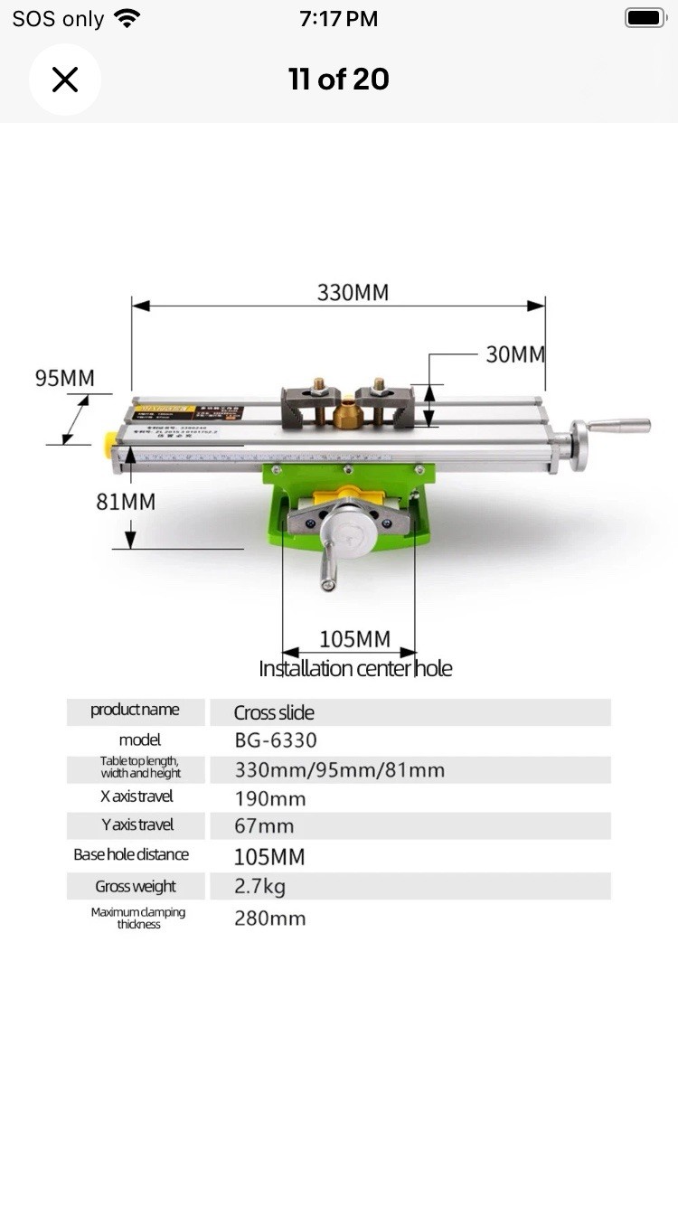 Drill Vise Fixture Working Table Mini Precision Milling Machine Worktable