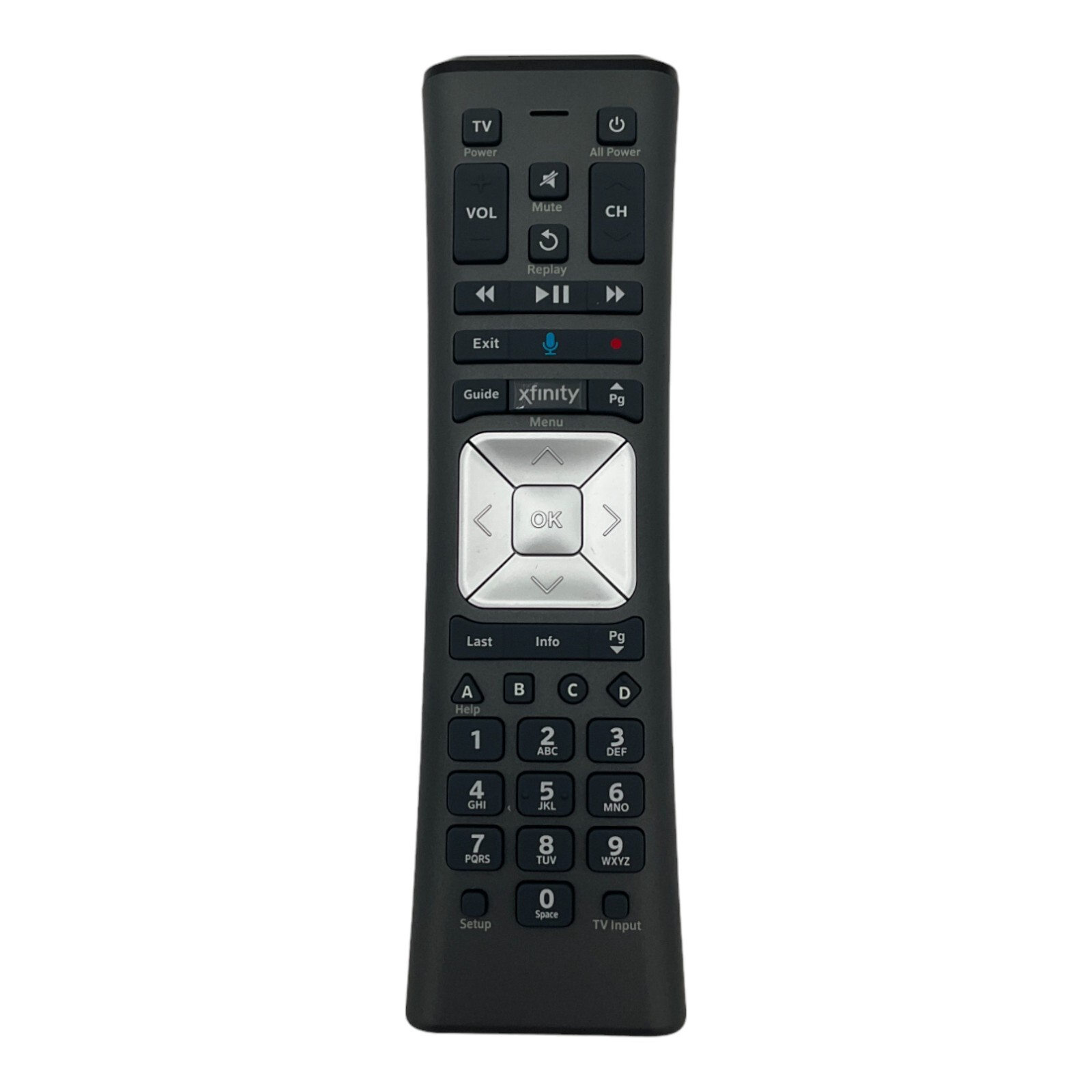 Comcast Xfinity XR11 Voice Remote Control Compatible With X1 HD DVR Grey