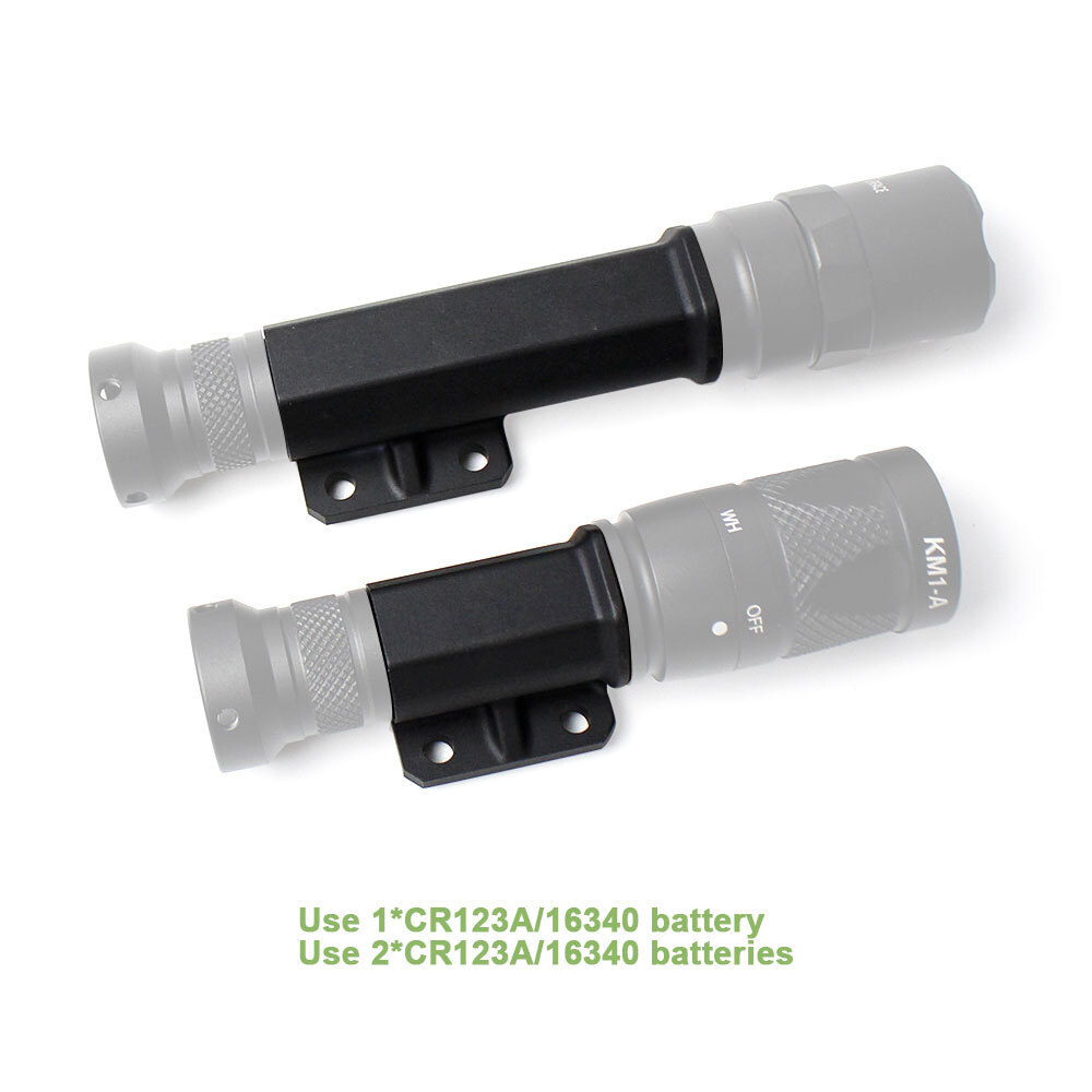 Flashlight Body Mount For M300 M600 Weapon Light Adapter MLOK Rail Offset Mount