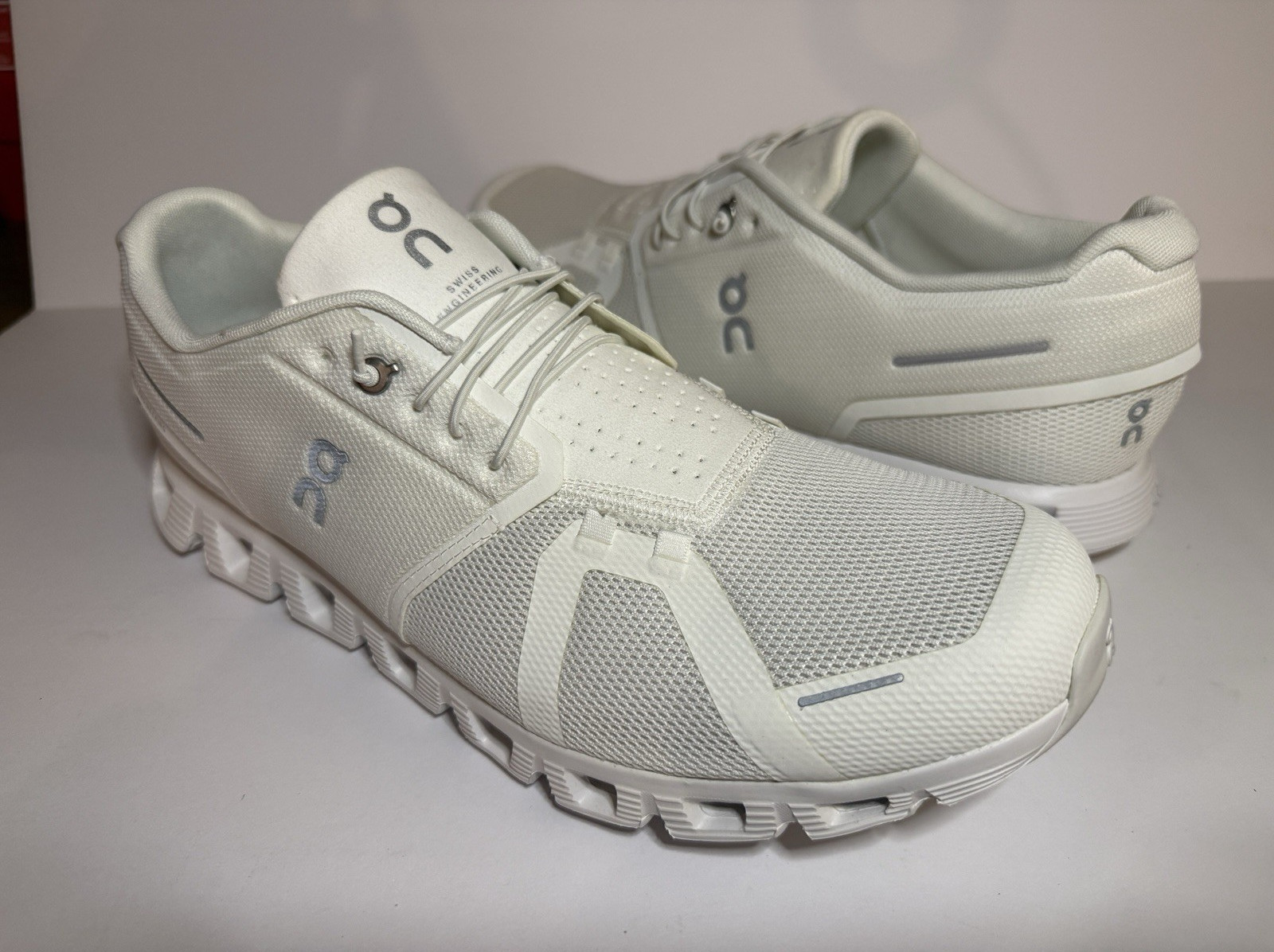 On Cloud 5 Men's White Breathable Mesh Running Shoes 5998376-101