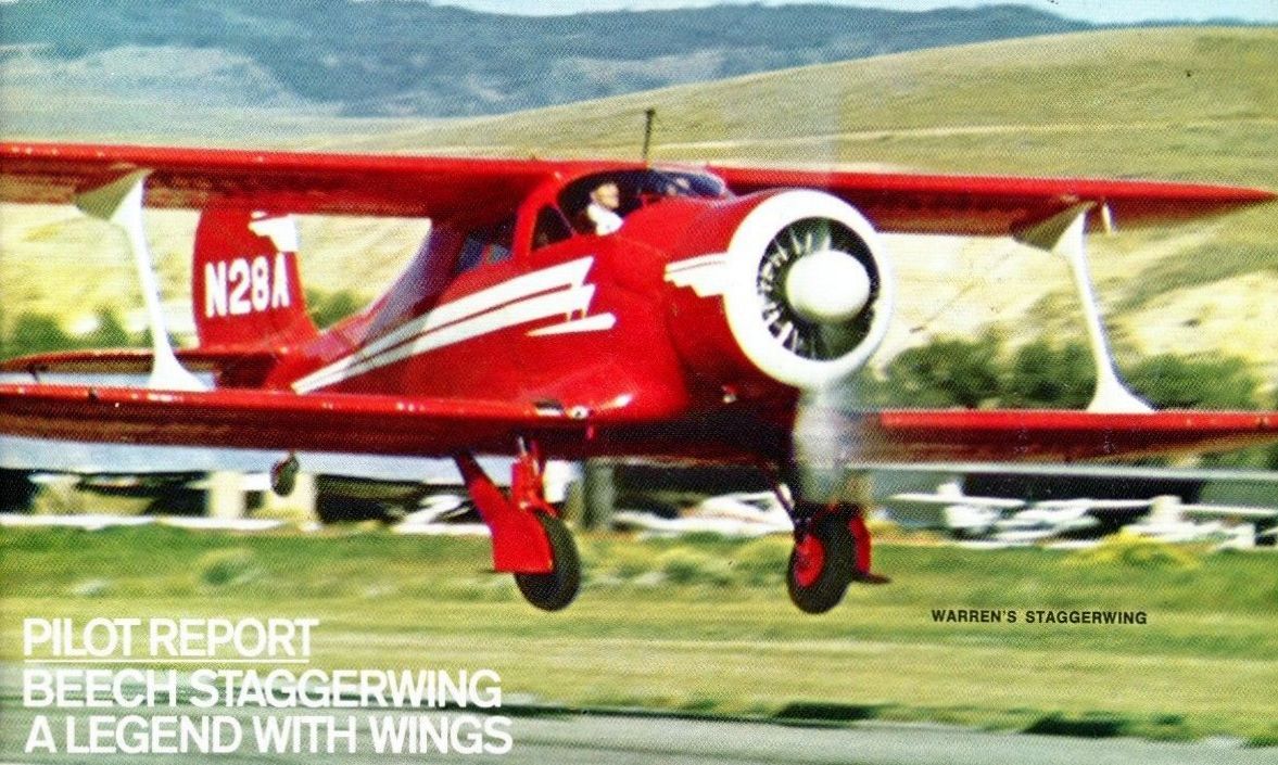 BEECH STAGGERWING G17S PLAN + CONSTRUCTION ARTICLE for 32" UC Model Airplane
