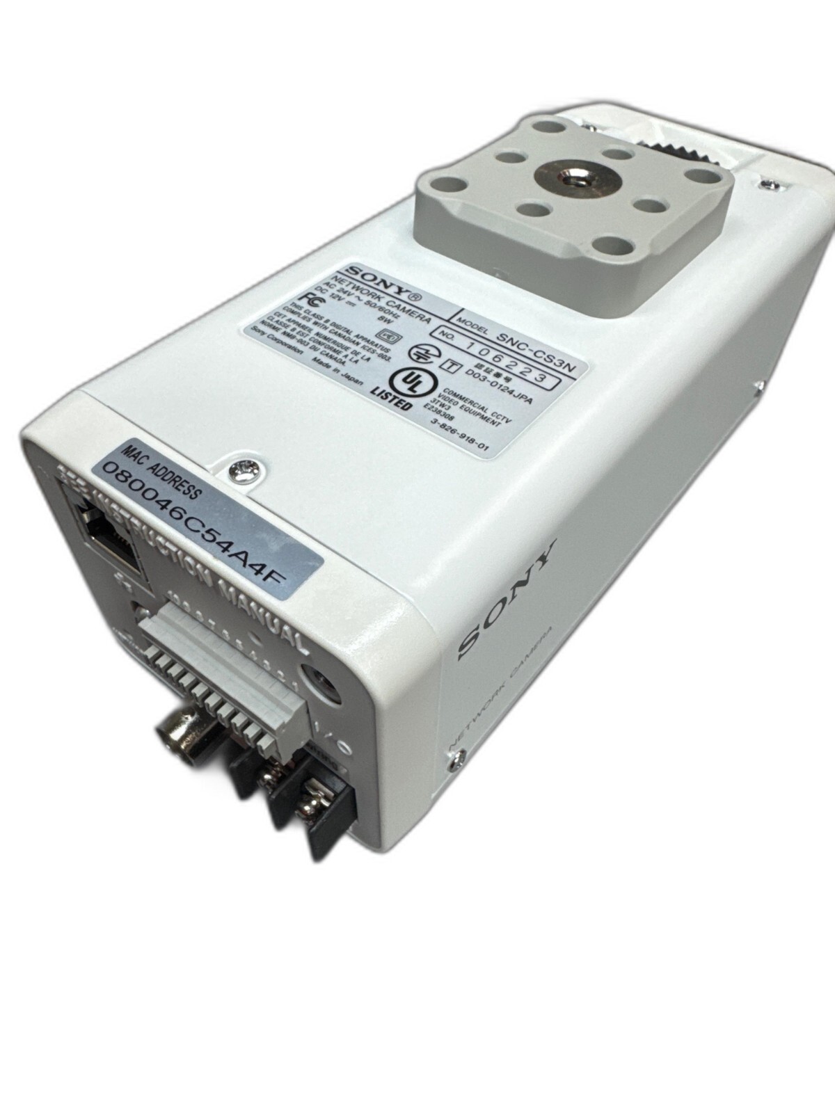 Sony SNC-CS3N 1/3-inch Day/Night Fixed Network Camera