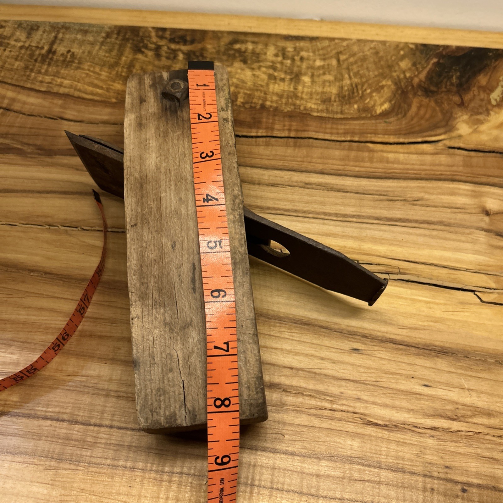 Antique Coffin Smoothing Plane Primitive Woodworking