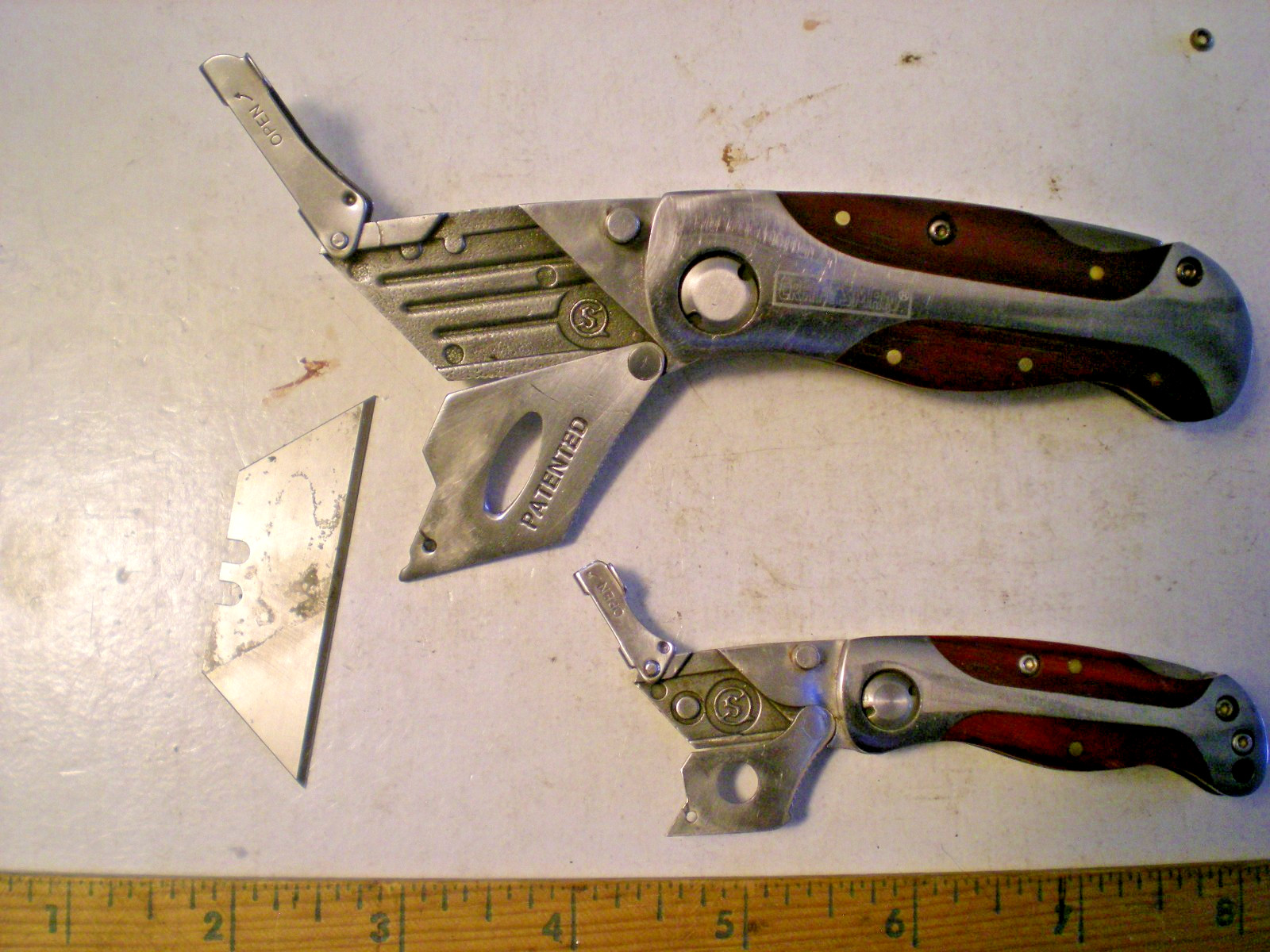 Two Craftsman Folding Razor Knives Mini And Full Size