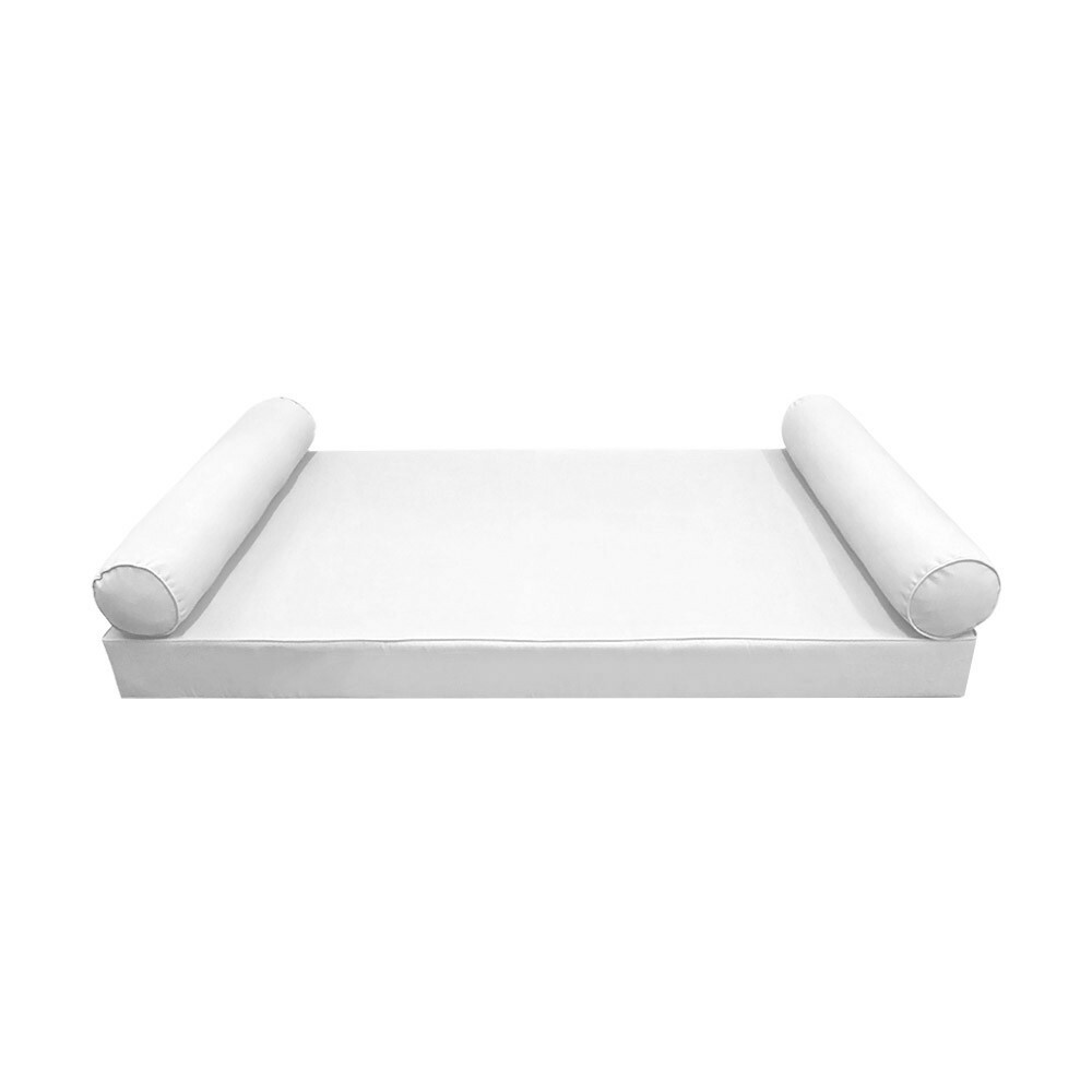 Style5 Twin-XL Pipe Trim Mattress Bolster Pillow Outdoor Slip Cover ONLY AD106