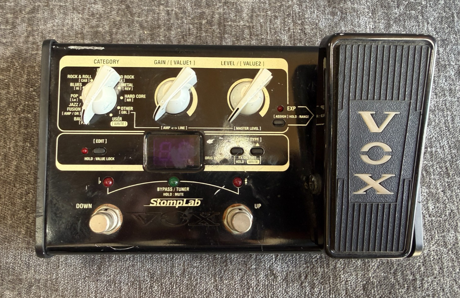 VOX StompLab IIG SL2G Guitar Multi-Effects Pedal with Expression Pedal NO CORD