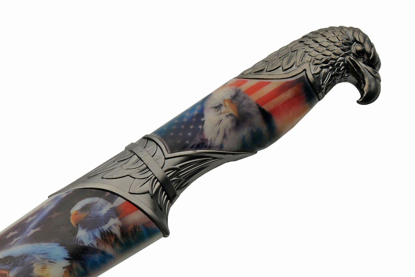 NEW Fixed-Blade Knife Rite Edge USA American Flag Bald Eagle Dagger