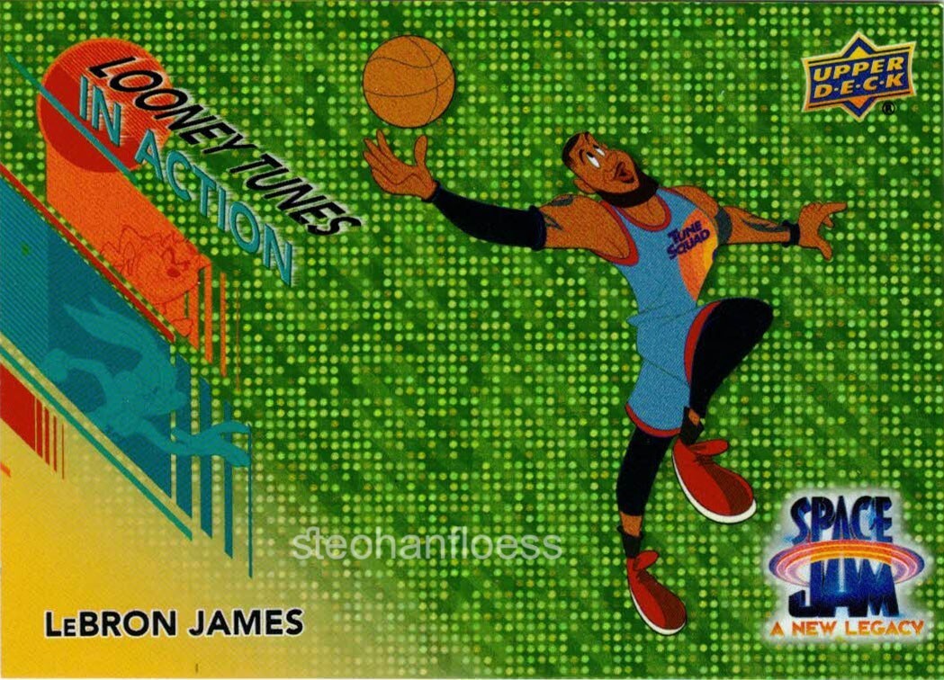 2021 Space Jam A New Legacy Looney Tunes in Action Neon Green IA-15 LeBron James