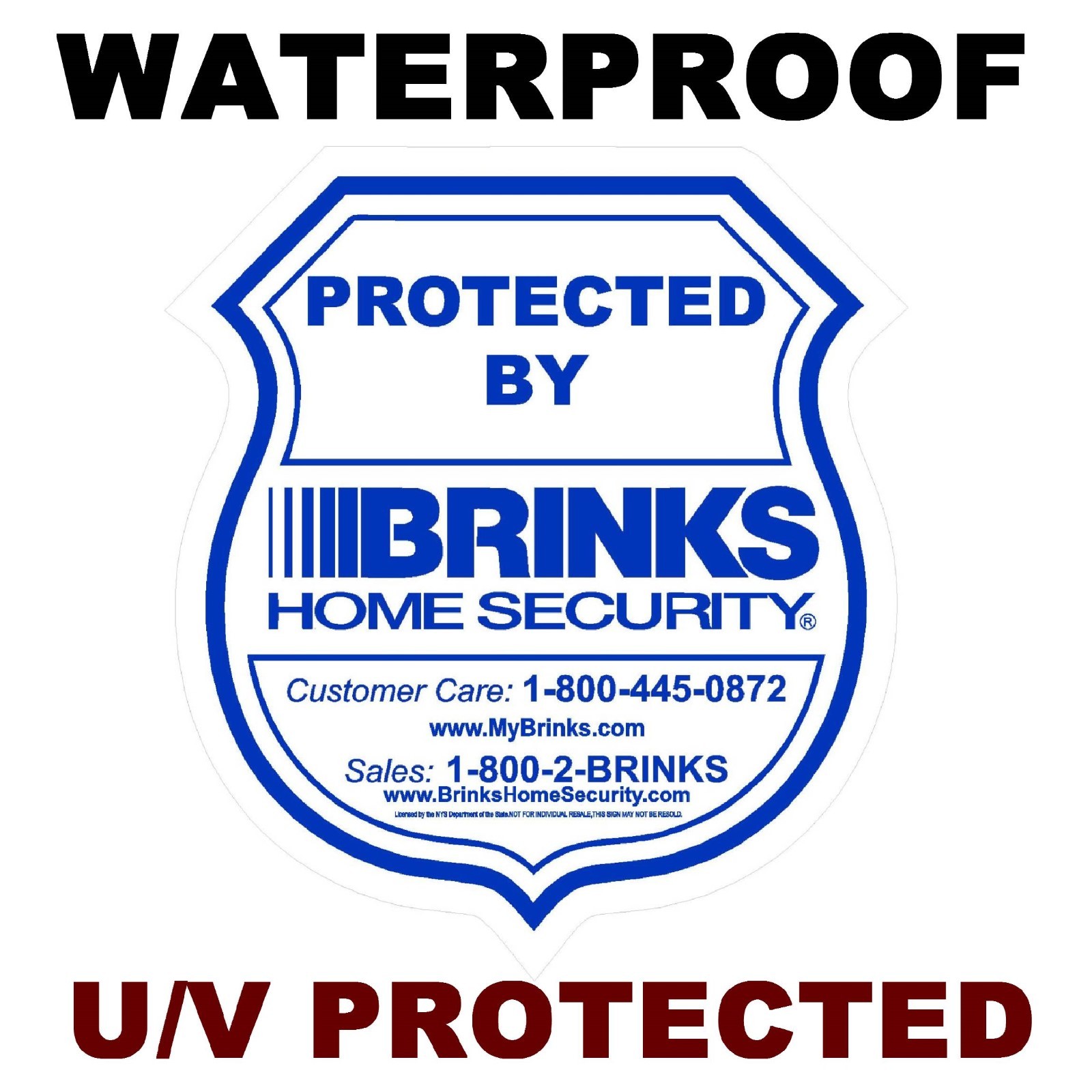 Security Alarm System Warning Window Sticker Sign Decals Waterproof For Home
