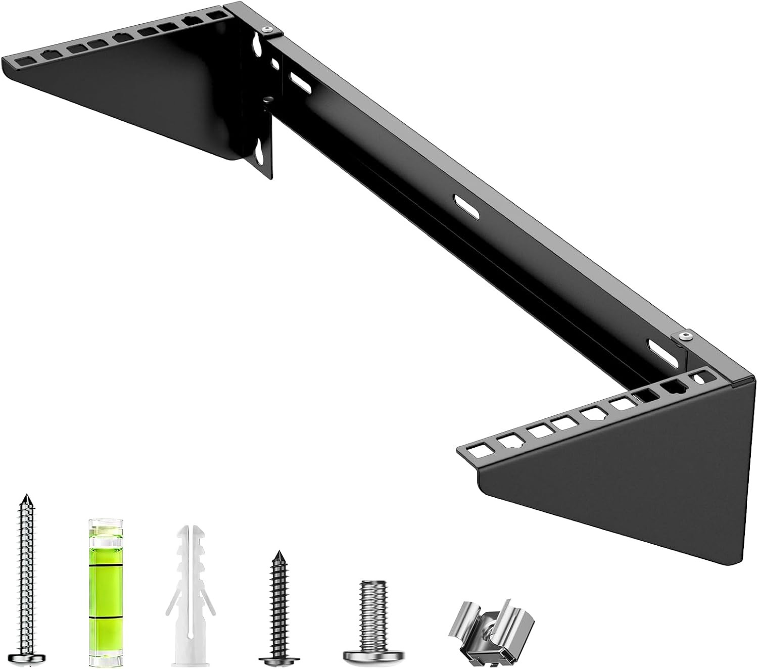 3U Vertical Wall Mount Rack 19 Inch Steel Bracket Server Network Switch 121LBS