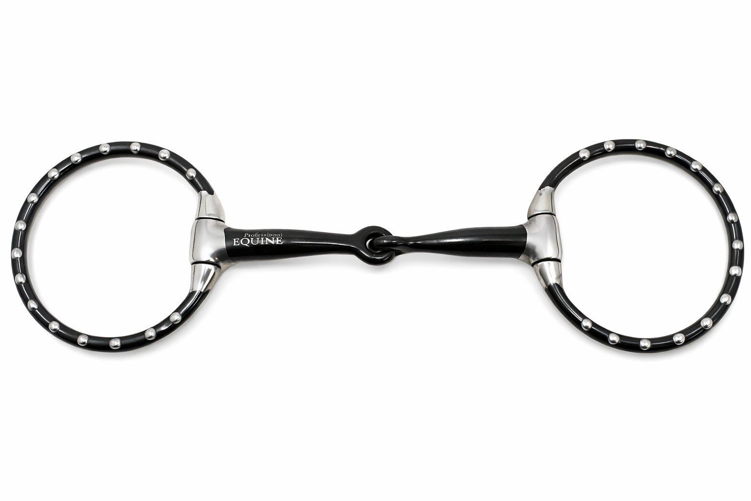 Horse 5" Mouth Studded Eggbutt Sweet Iron Snaffle Horse Bit 35327B
