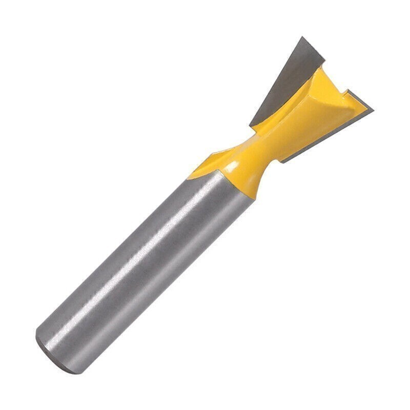 Durable 8mm Shank Carbide Dovetail Joint Router Bit Set Woodworking Cutter Tool