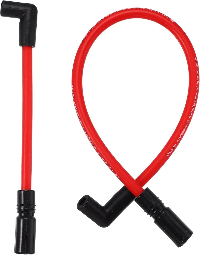 2 Pcs 10.4Mm 10Mm Spark Plug Wire Kit for Harley Davidson Big Twin