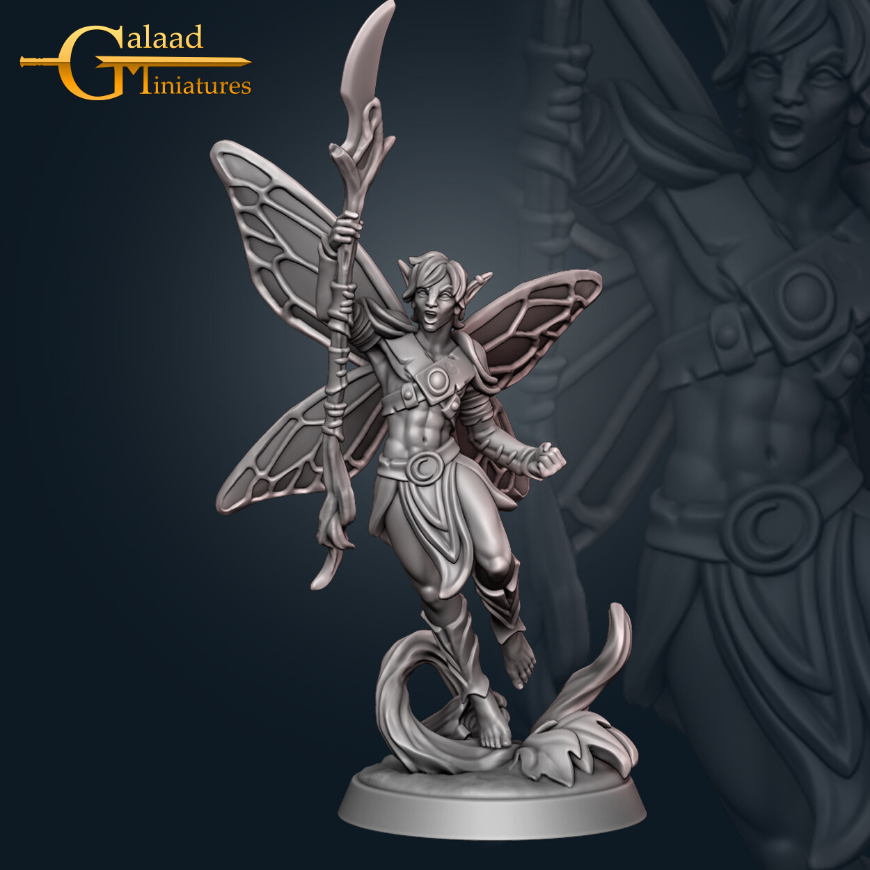 Fae Folk Fairy Faerie 03A - Galaad Miniatures - Fantasy Dungeons & Dragons Mini