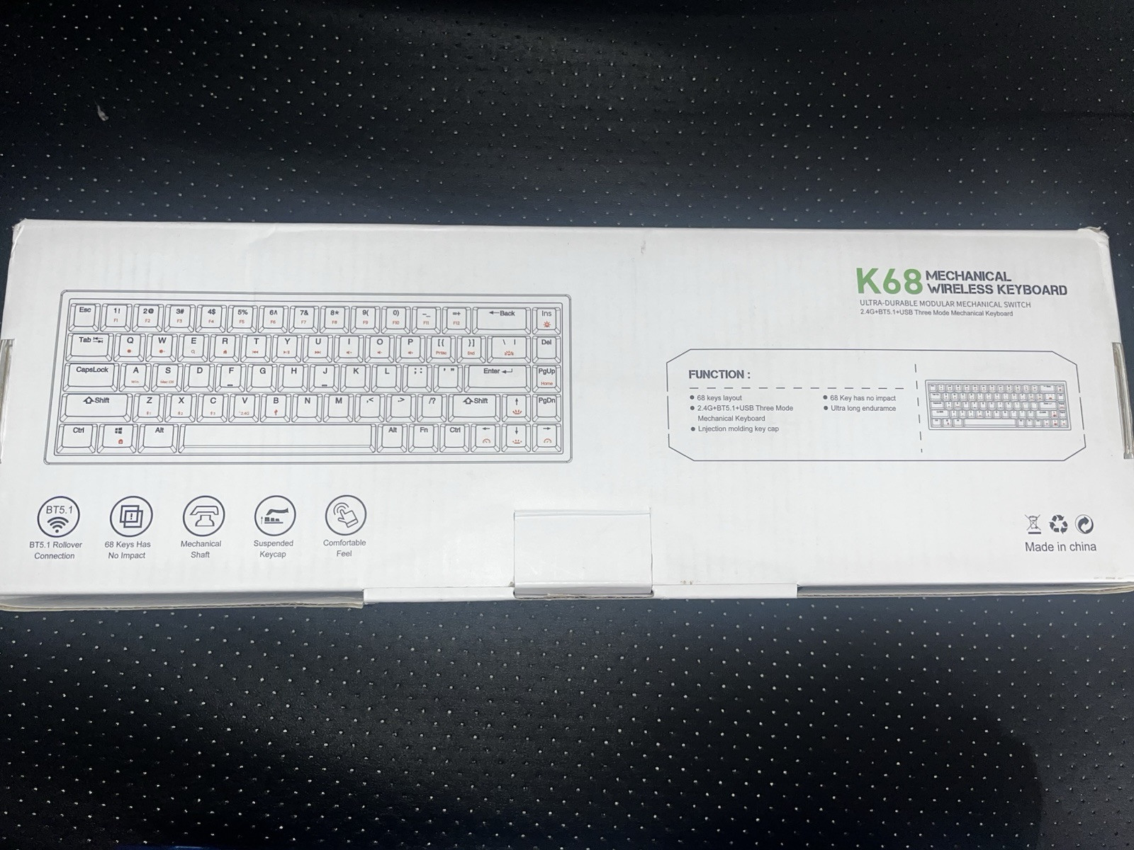 K68 Mechanical Wireless Keyboard
