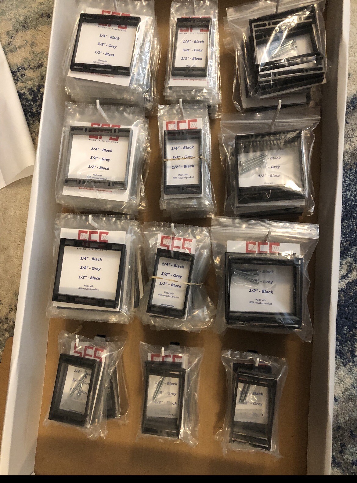 Electrical Box Extenders Various.  What you See On Picture.