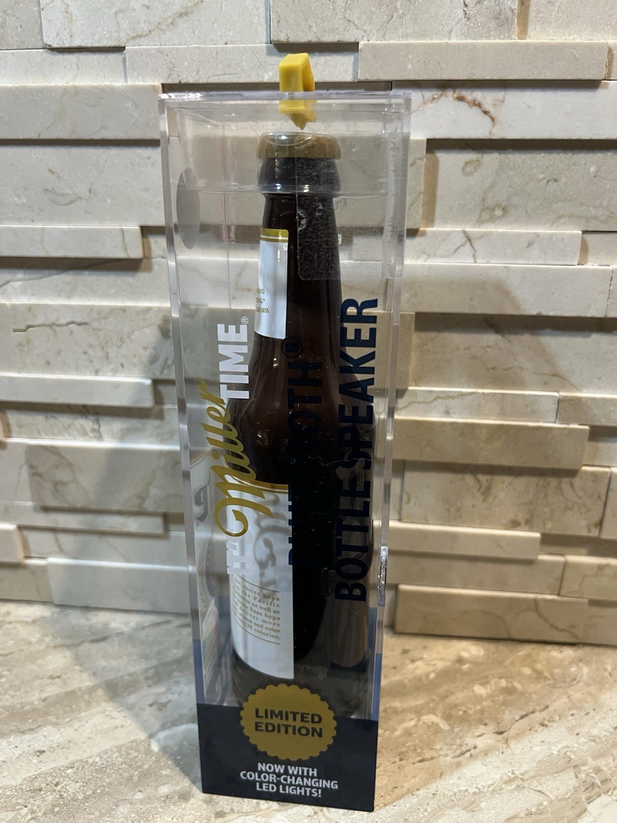 Miller Lite Bottle Bluetooth Speaker With Color Changing Led Lights LE