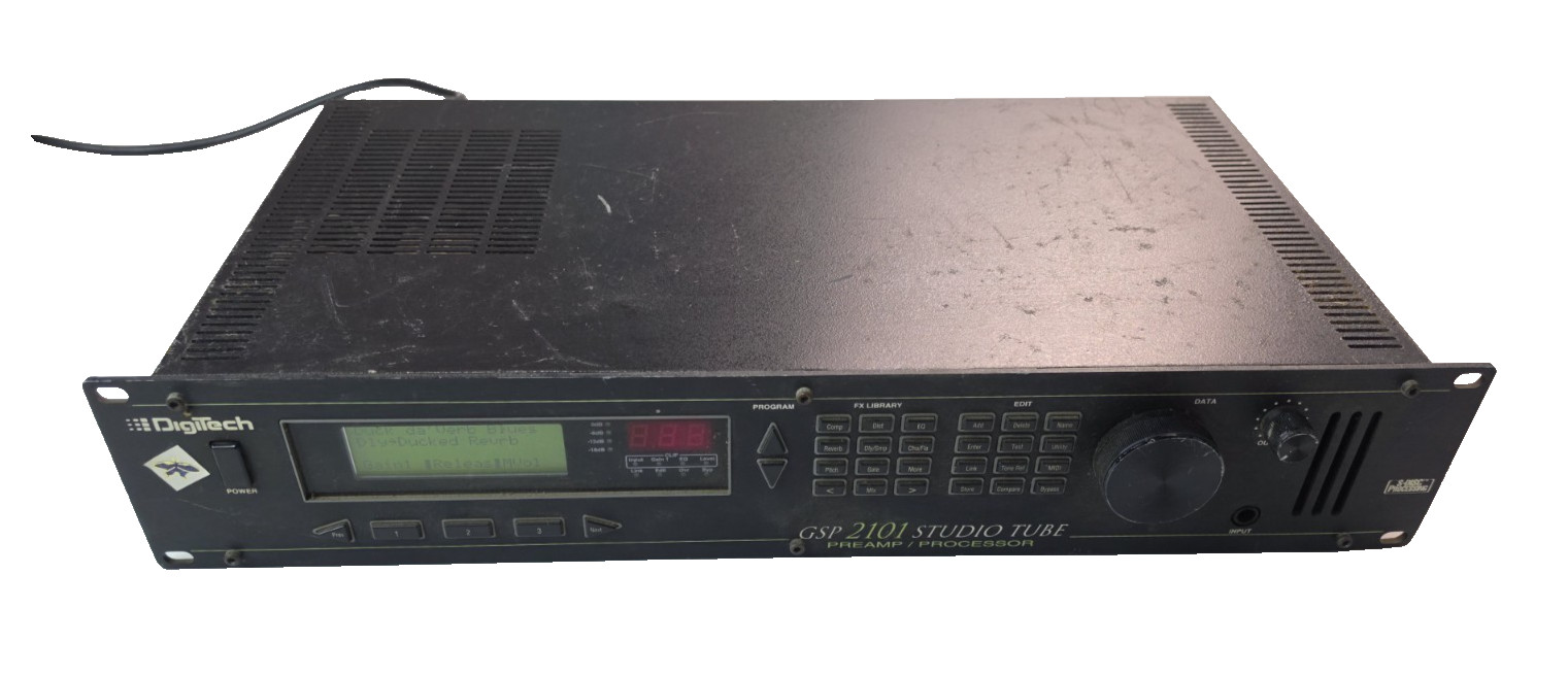 Digitech GSP-2101 Studio Tube Preamp Multi Effects Guitar Processor Black