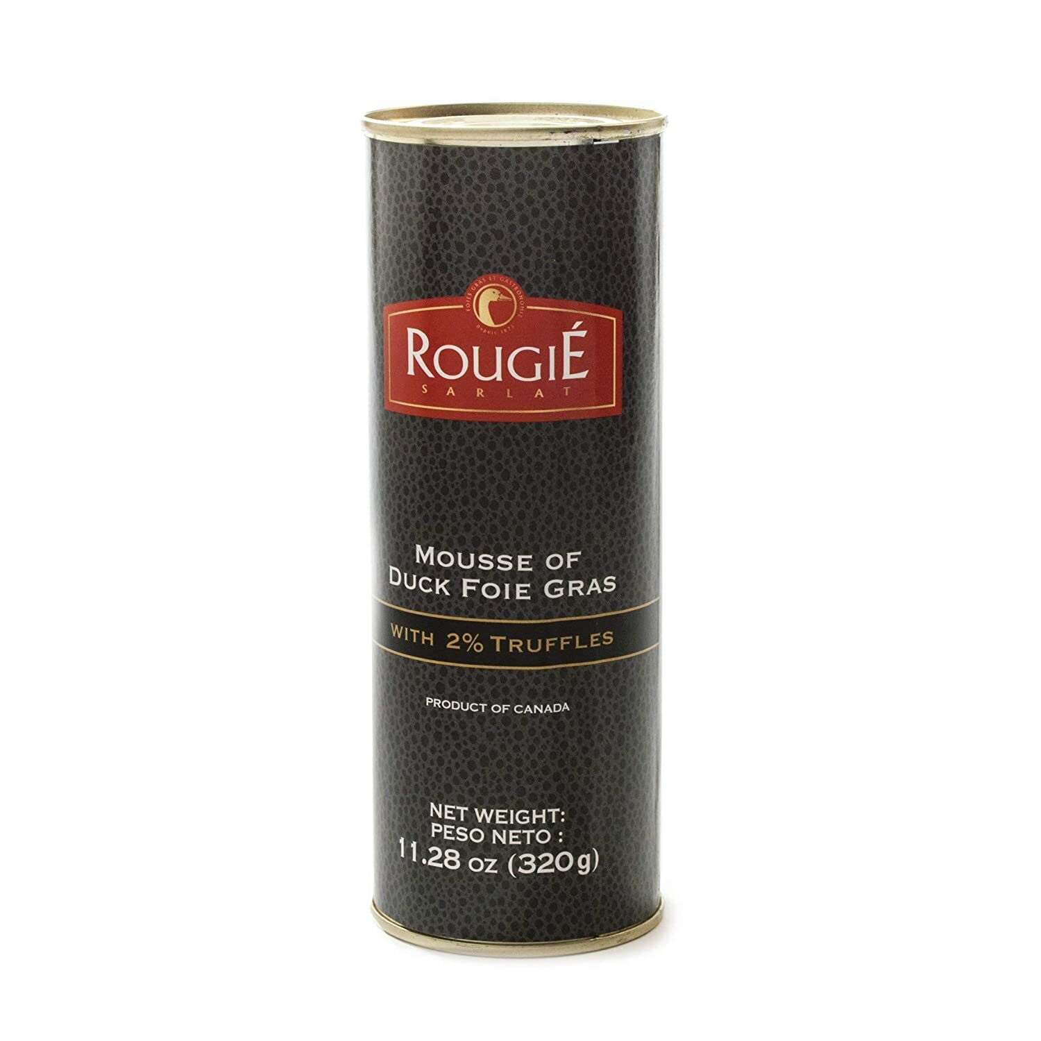 Mousse of Duck Foie Gras with 2% Truffle by Rougie (11.28 ounce) - USA Seller