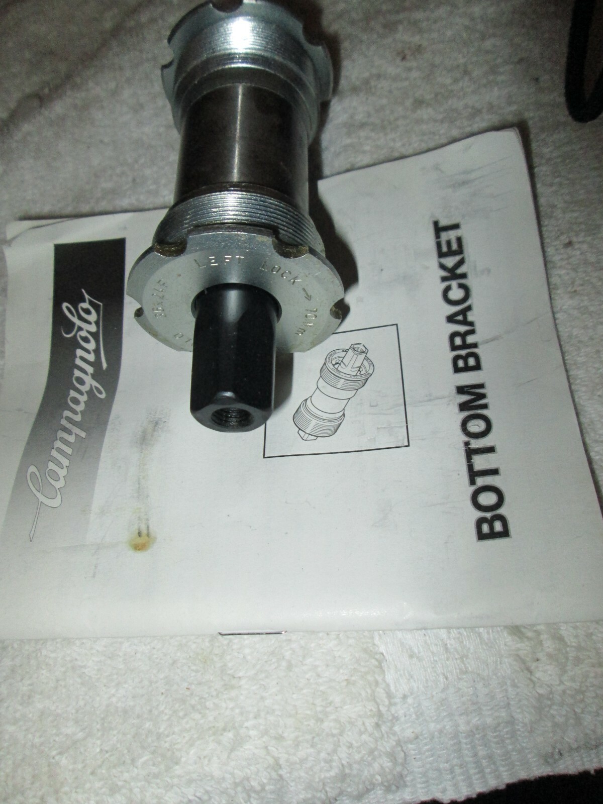Nos Campagnolo Mirage sealed bottom bracket 70x 115 mm Italian thread 36x24