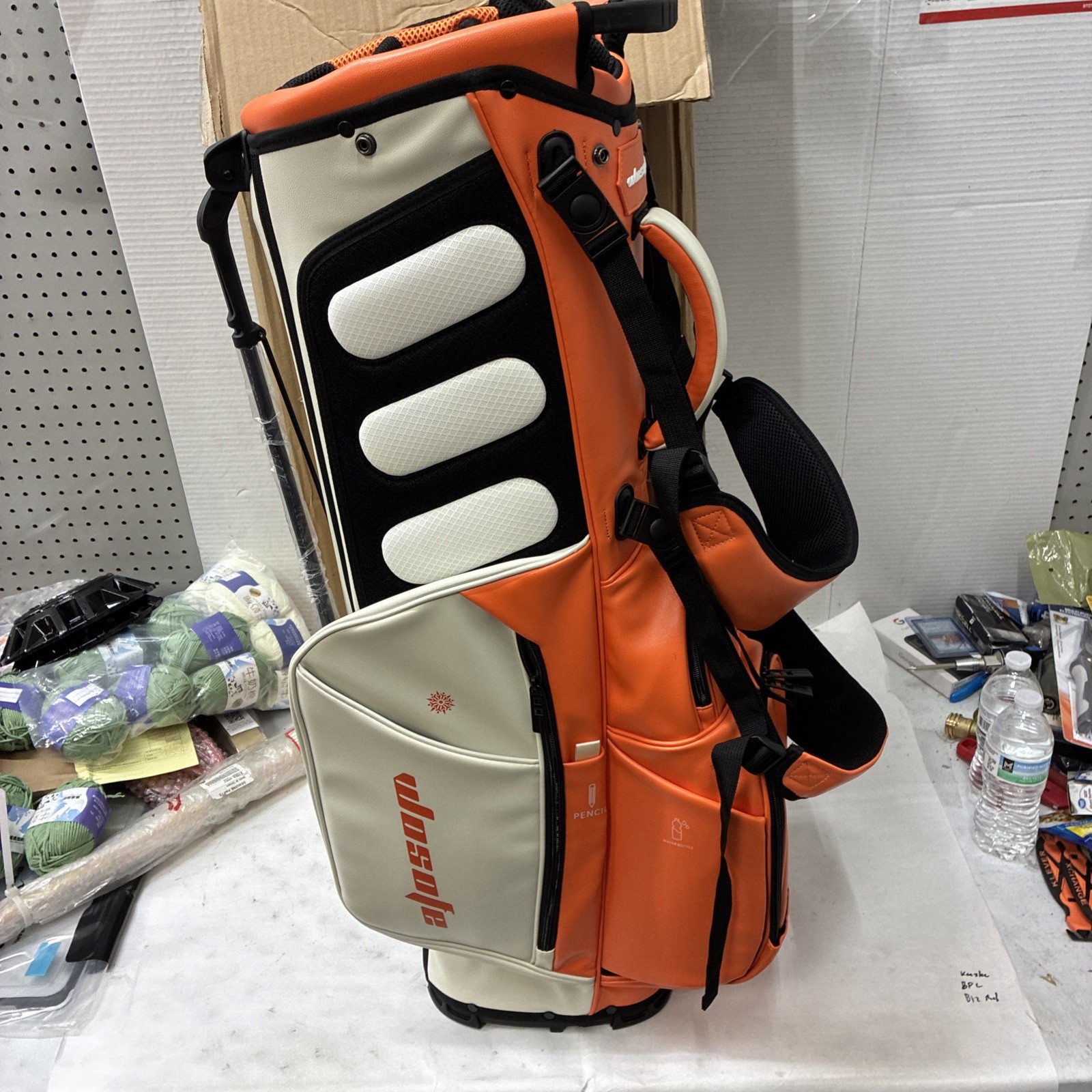 WOSOFE Golf Bag with 6/14 Way Top Dividers Automatically Adjustable Dual S...