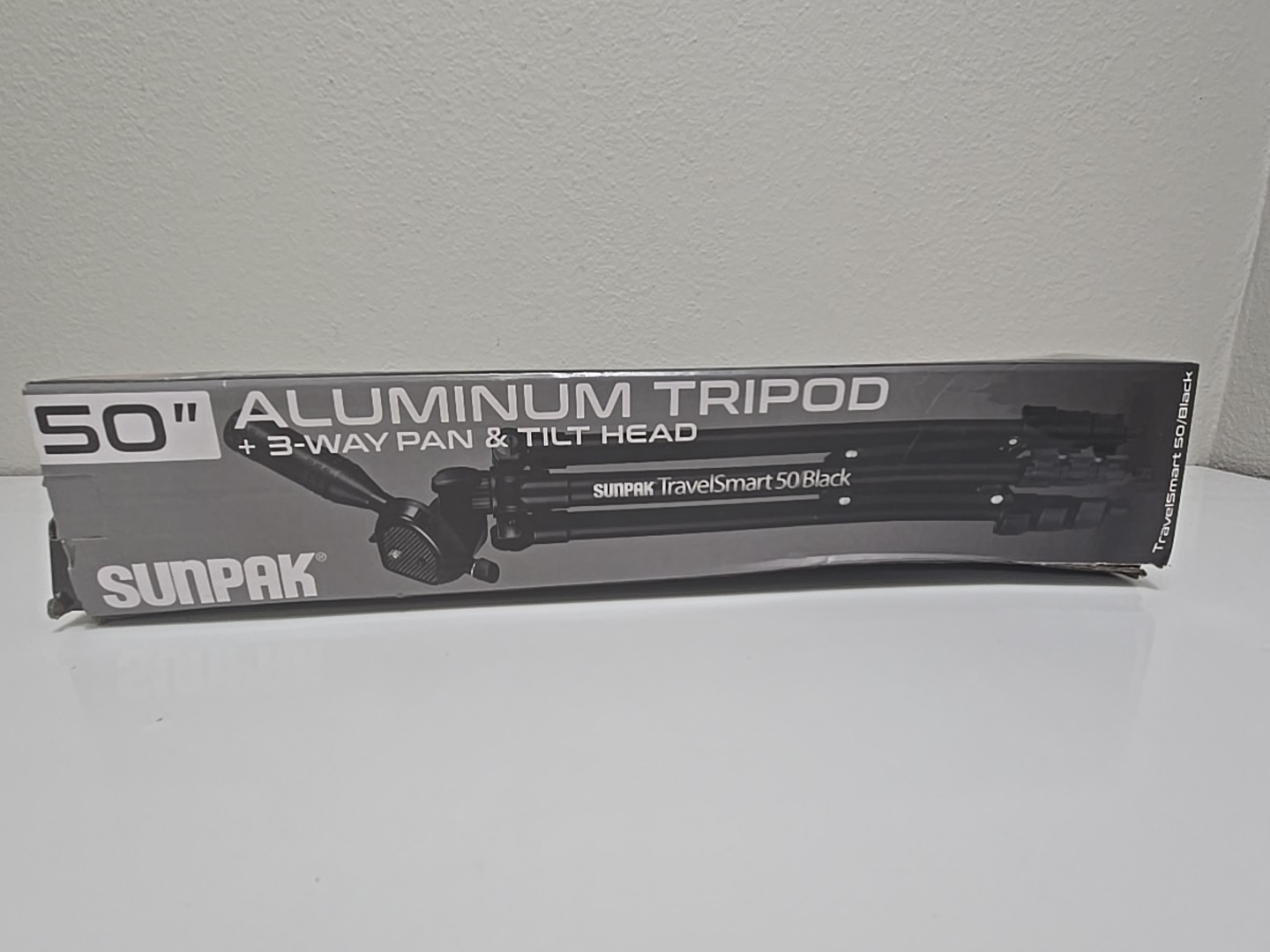 GENUINE SUNPAK ALUMINUM TRIPOD Travel Smart 50 /Black OEM *LOOK*