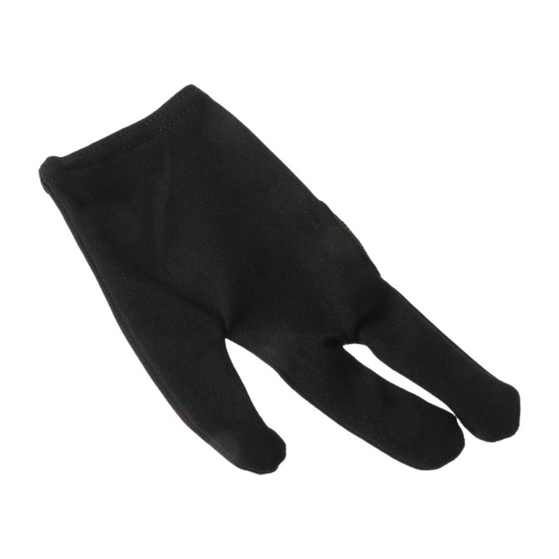 1pc Black Cue Billiard Pool Shooters 3 Fingers Gloves