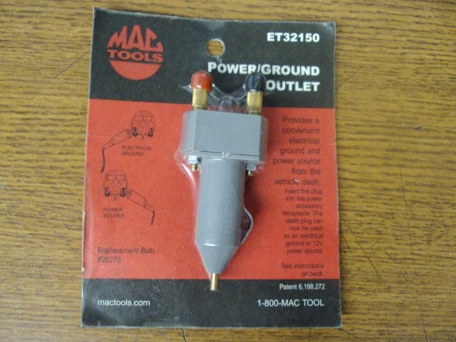 MAC Tools P/N ET32150 Power/Ground Outlet Made USA BIN 22