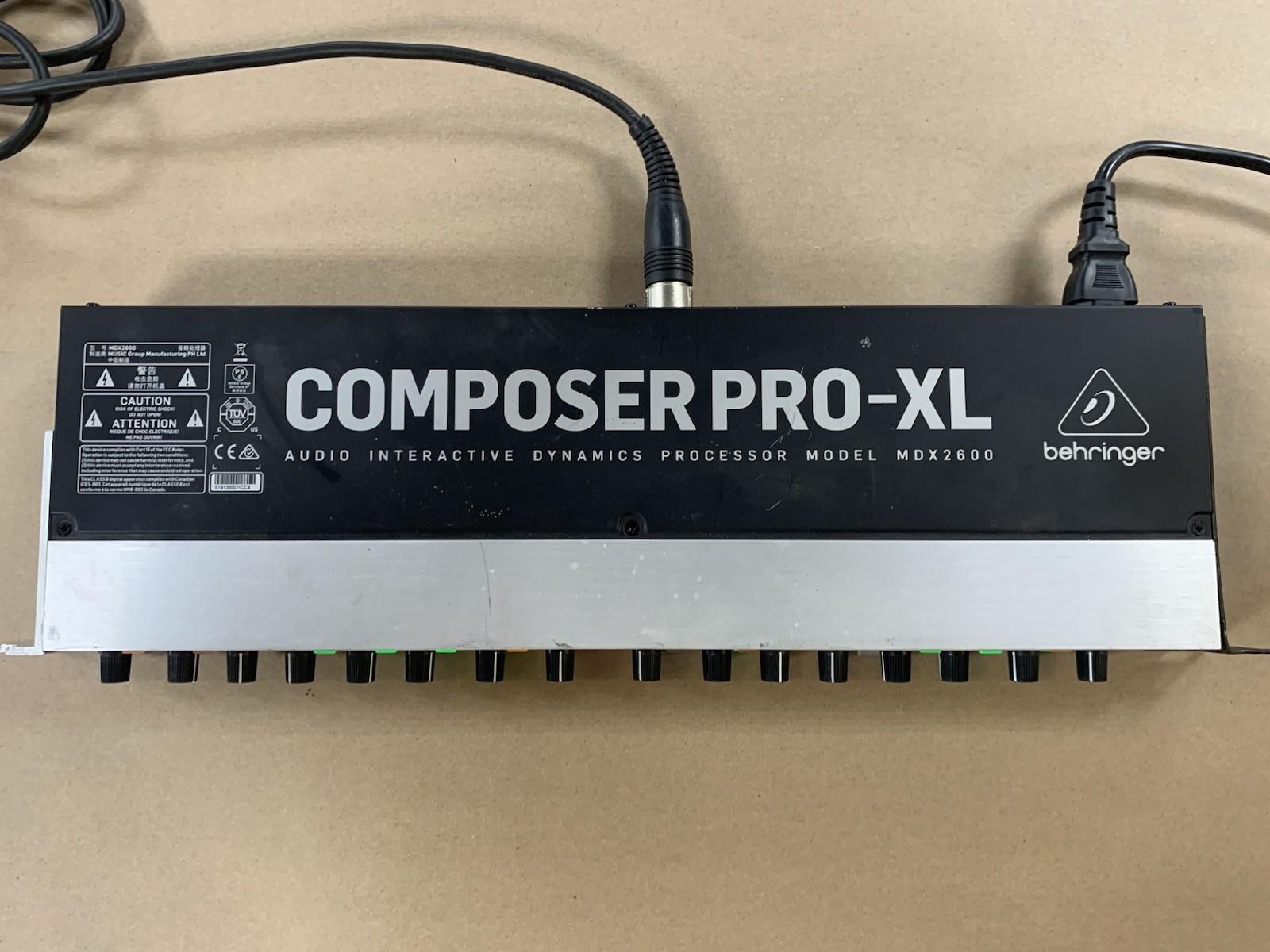 Behringer MDX2600 Audio Interactive Compressor Dynamics Processor Composer-XL