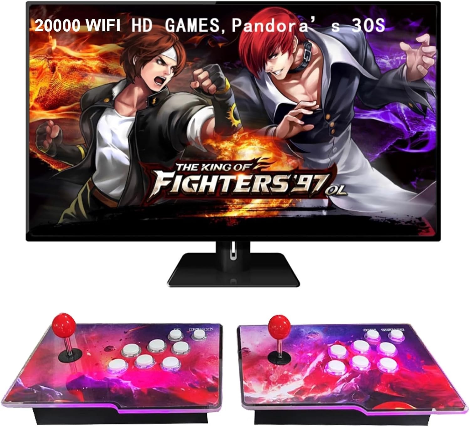 Games in 1 Separate 3D WiFi Arcade Console with 2 Joysticks Full HD Support