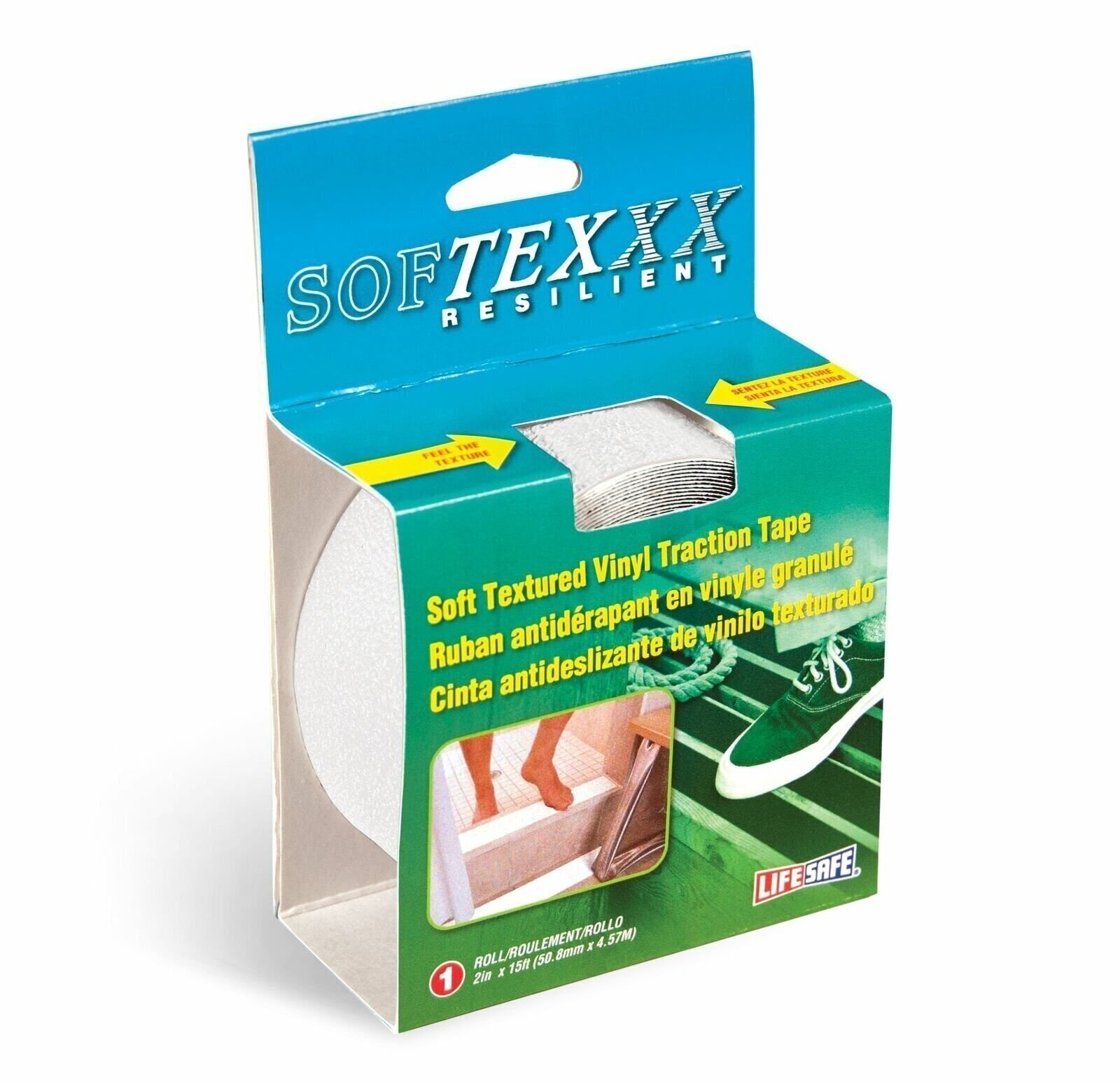 Life Safe: Softex Vinyl Anti-Slip Tape, 2" x 15', White