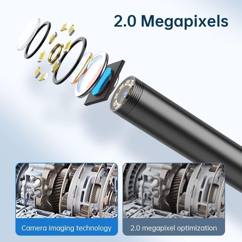 Endoscope Camera with Light, 1920P HD borescope Camera, Waterproof Snake,16.4...