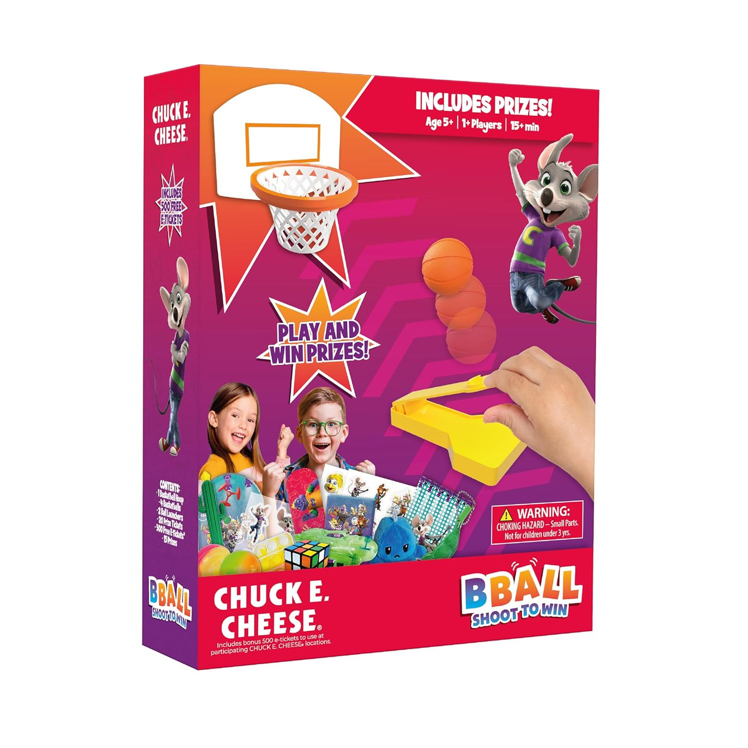 Chuck E. Cheese Basketball Tabletop Game Includes 15 Prizes – Mini Arcade Style