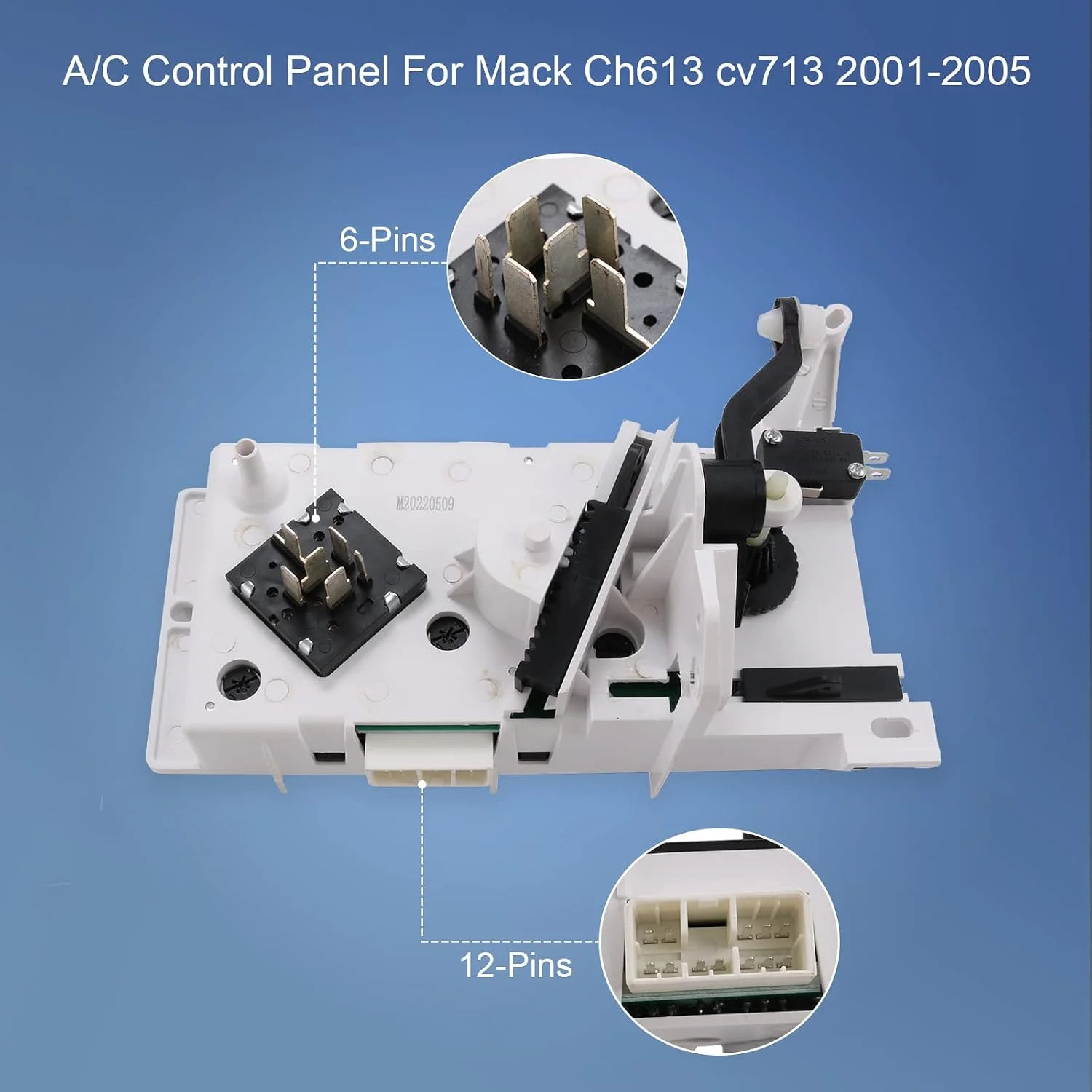 A/C Control Panel Climate Control Module Compatible with Mack Ch613 cv713 2001-2