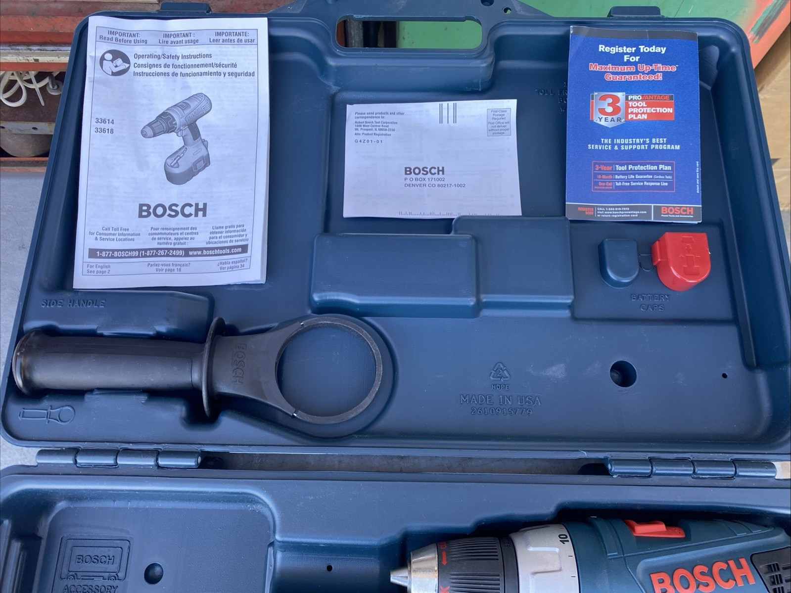 BOSCH 33618 18V 1/2" BRUTE CORDLESS DRILL Made In Japan