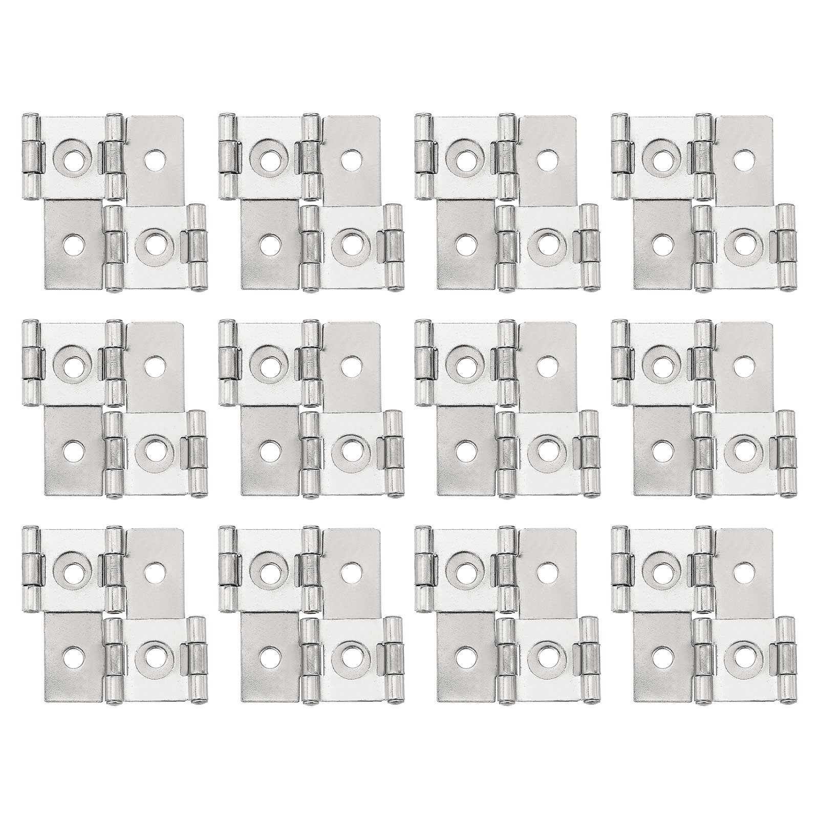Double Acting Hinges Folding Screen, 12Pcs 1.85", Nickel silver