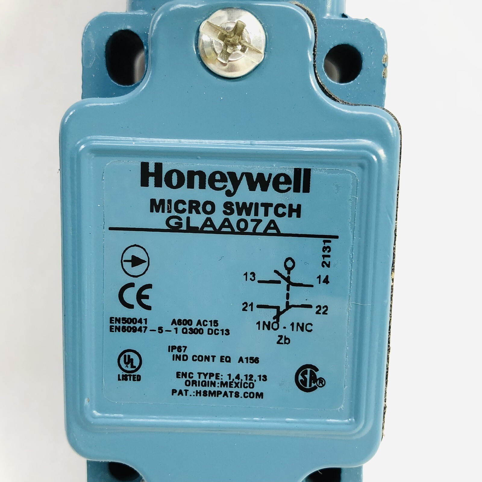 HONEYWELL MICRO SWITCH GLAA07A