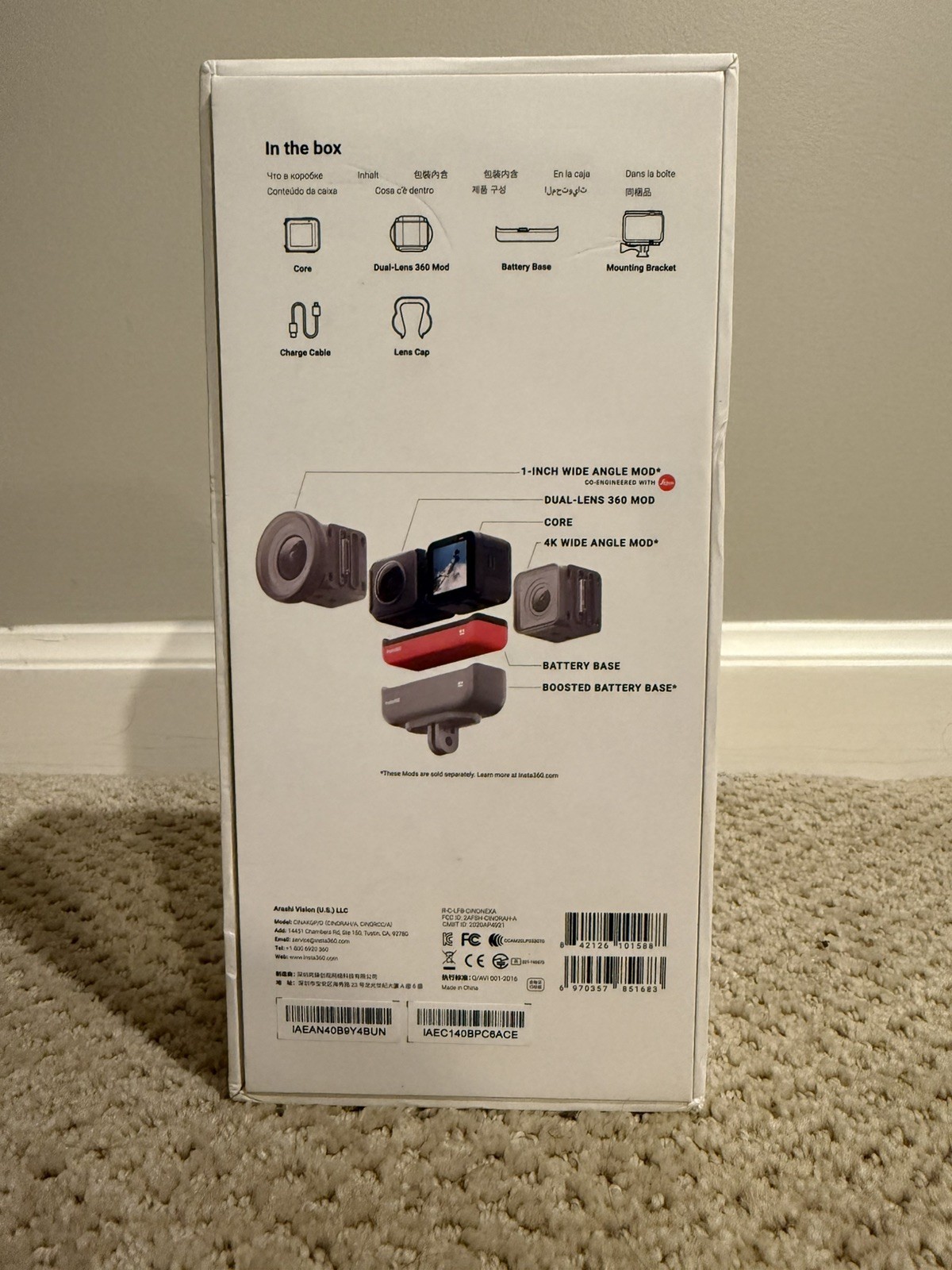 Insta360 ONE R 360 Edition Camera. New! Opened Box.