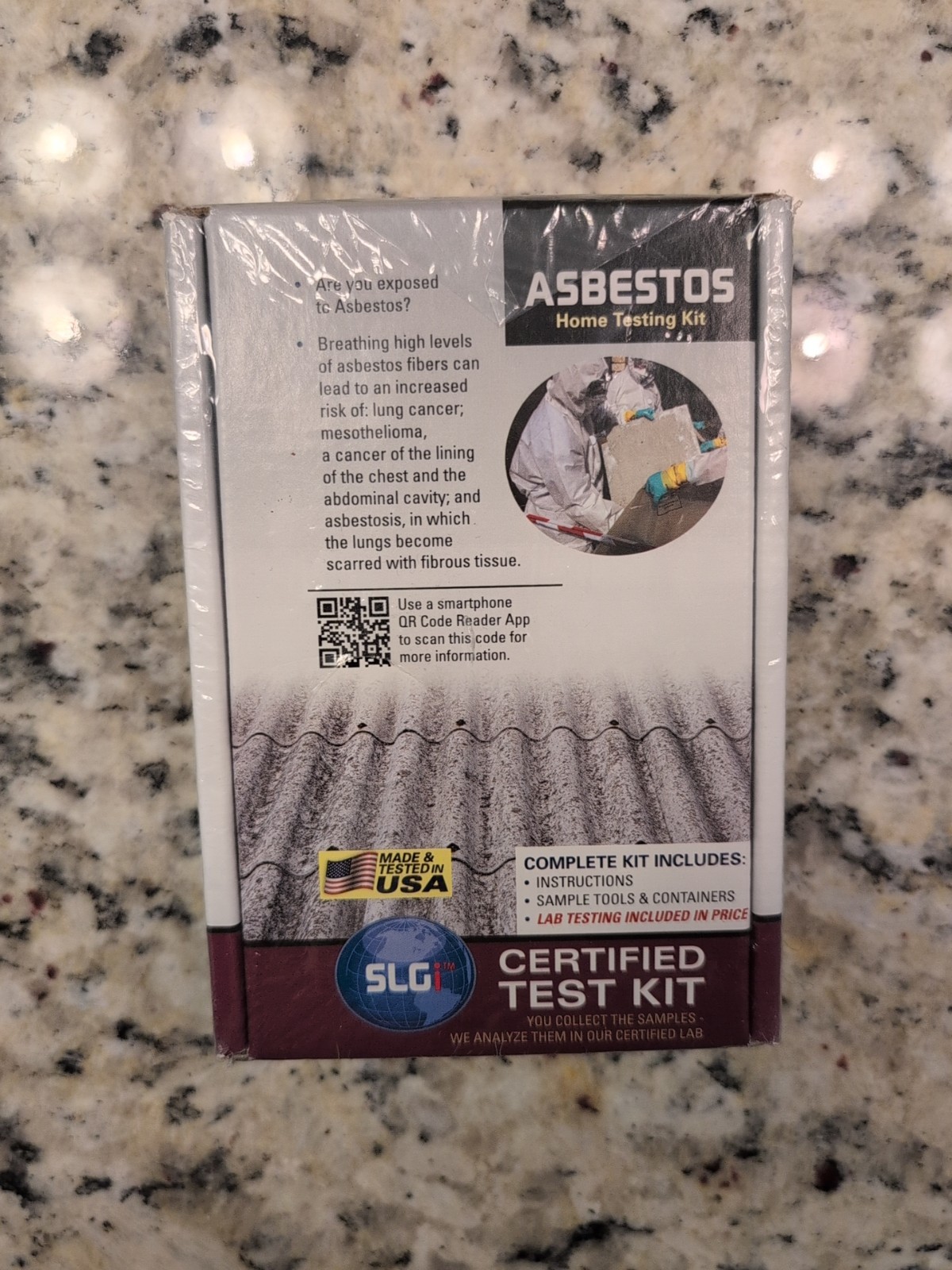 SLGI Certified Test Kits Asbestos Test Kit1 - 1 Test 5 Days