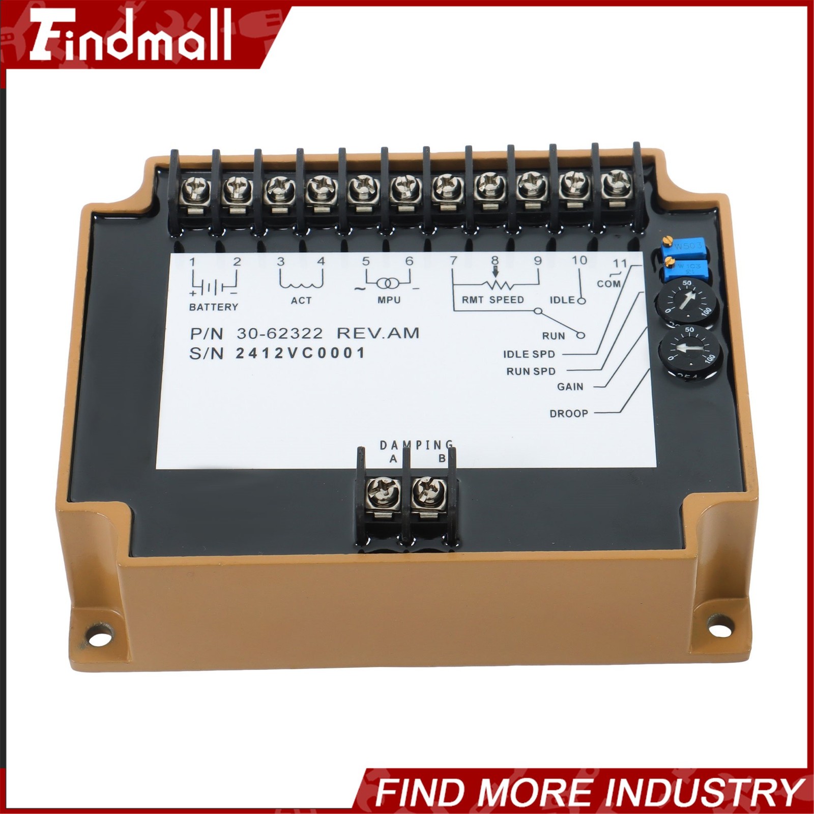 Findmall 3062322 For Cummins KTA50 KTA38 KTA19 Engine Governor Speed Controller