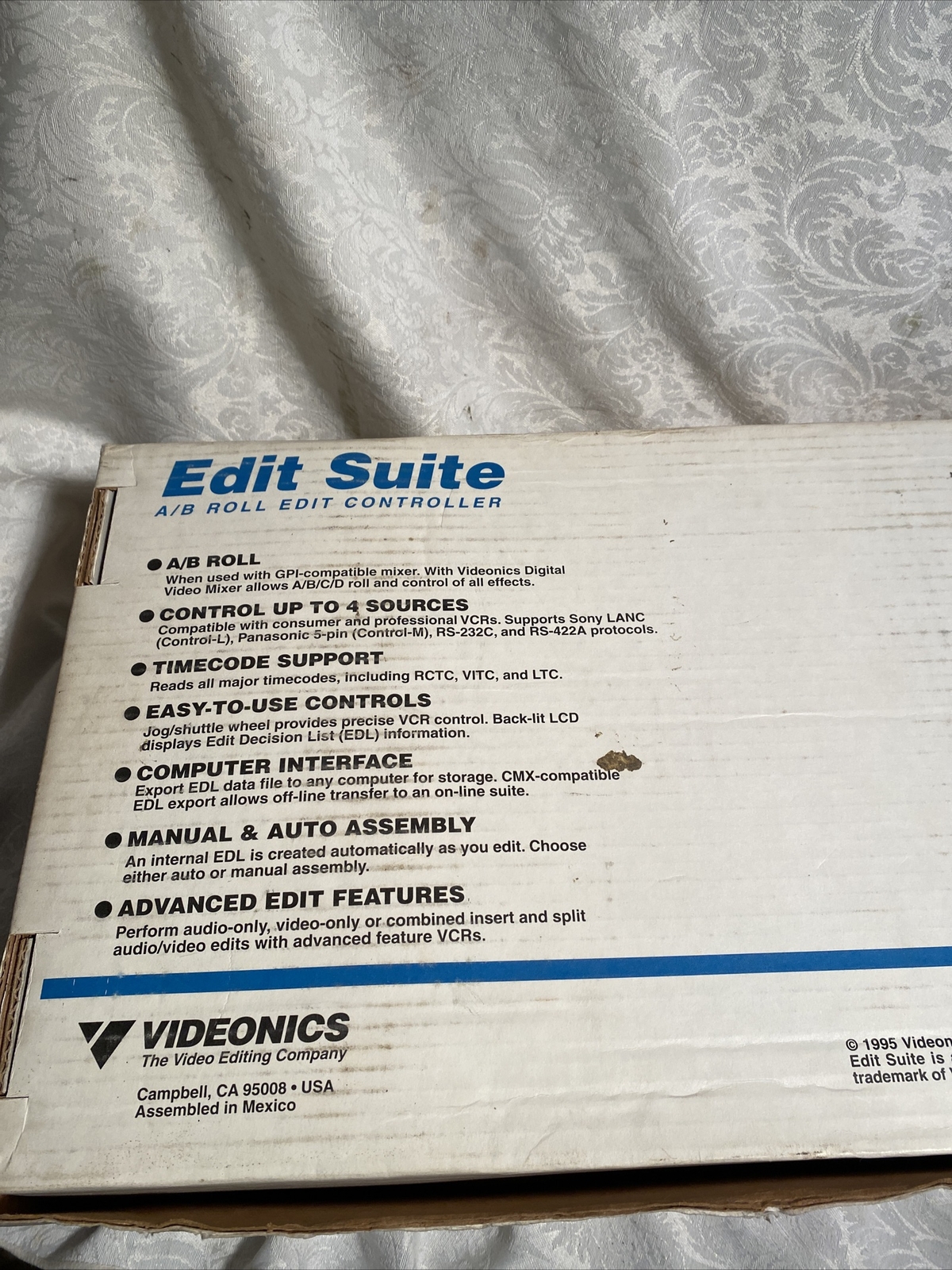 Videonics Edit Suite AB Roll Edit Controller Video Editing Equipment Powers On
