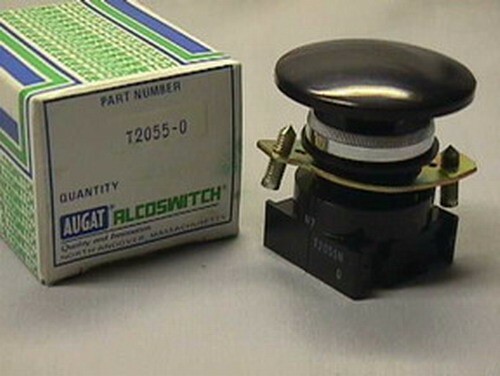 2 Alcoswitch / Breter T2055N / RT2055N Wobble Mushroom Cap Actuator Bodies Black