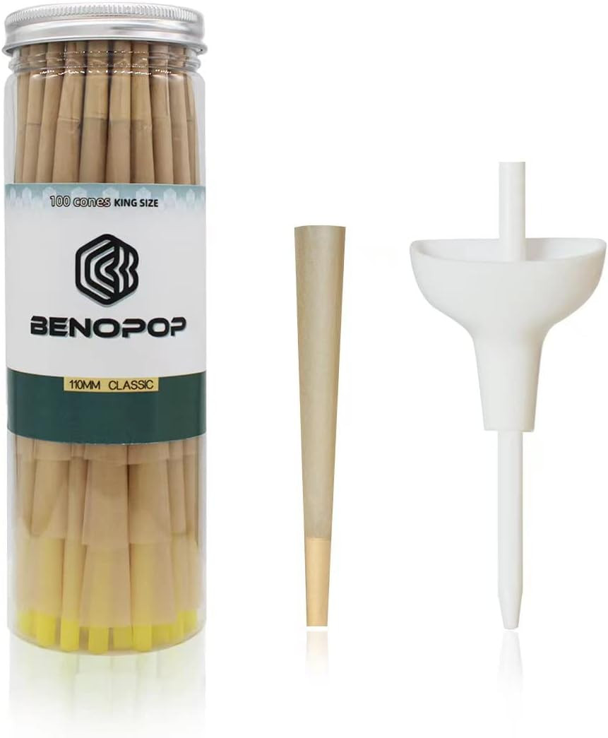 Pre Rolled Cone |Rolling Papers Cones| (4.33Inch/110Mm) | 100 Pack | 110Mm Slow